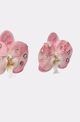 PIERCED ORCHID EARRING
