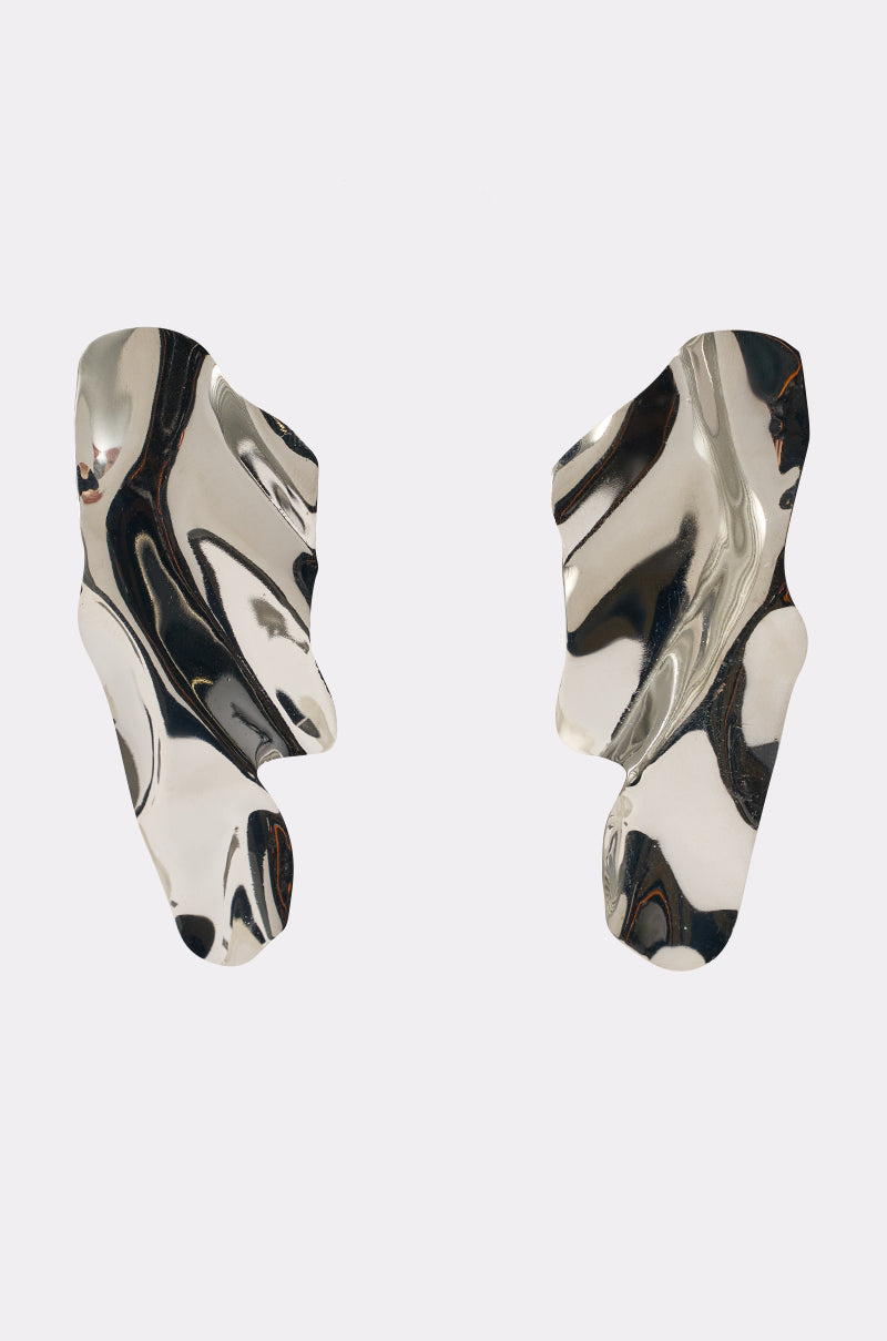 CHROME GAL EARRING