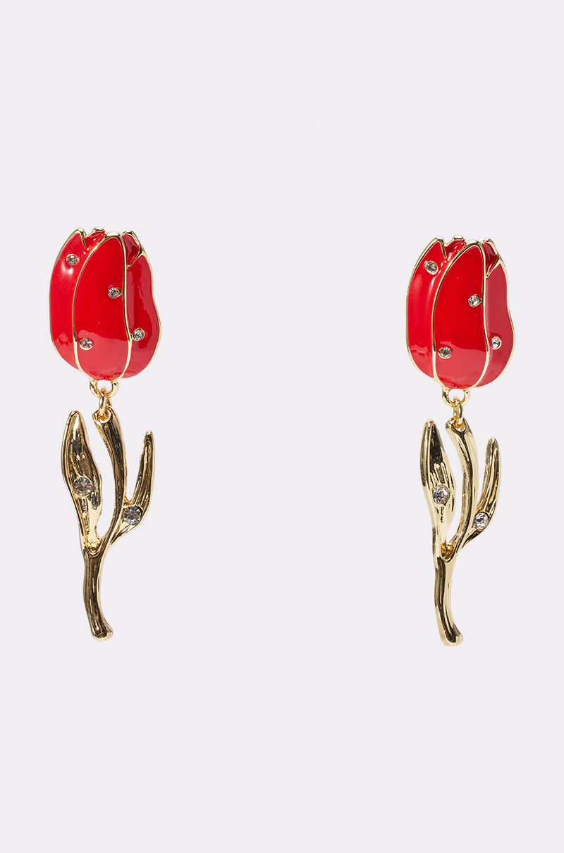 ROSES ARE RED EARRING