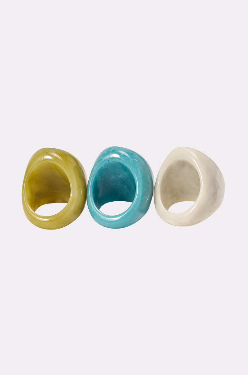 MULTI STACK RESIN RINGS