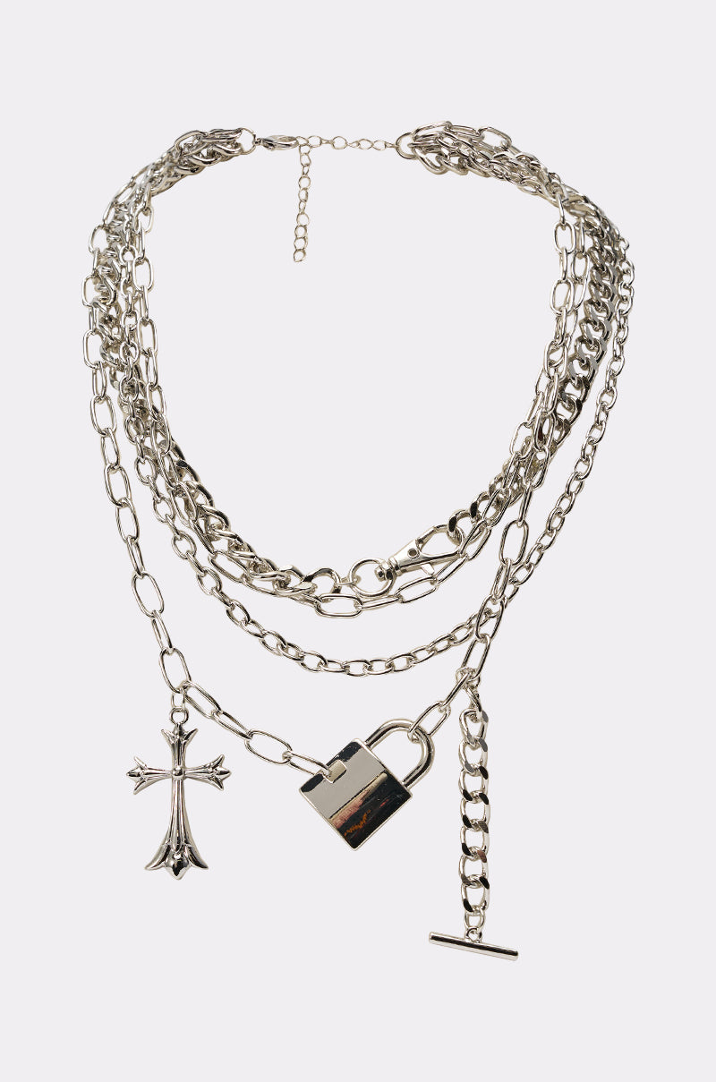 HEART ON LOCK NECKLACE