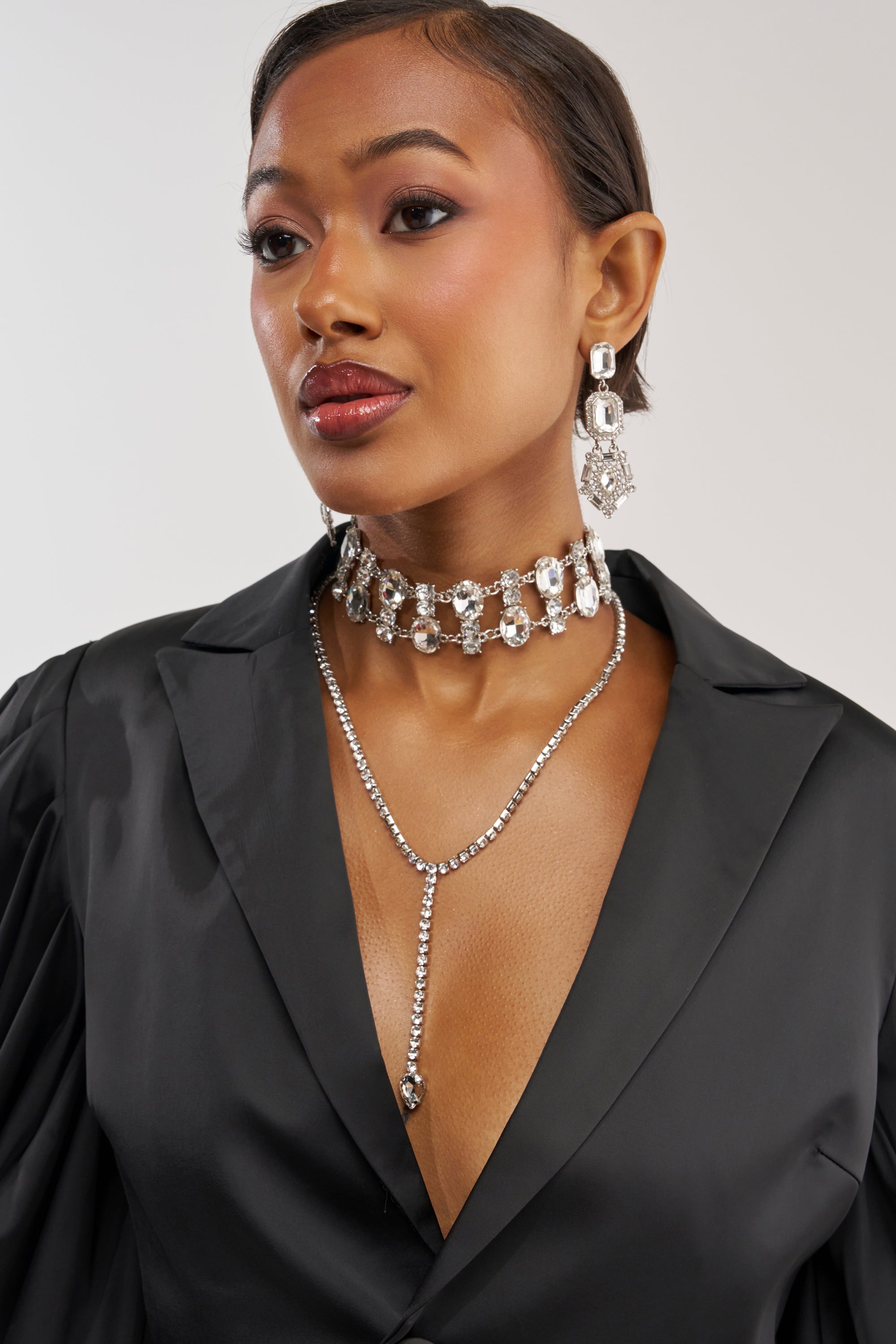 DIAMOND LOVER LAYERED NECKLACE SET