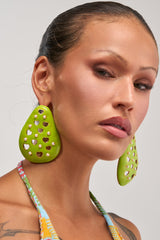 TAKE A BITE PEAR EARRING