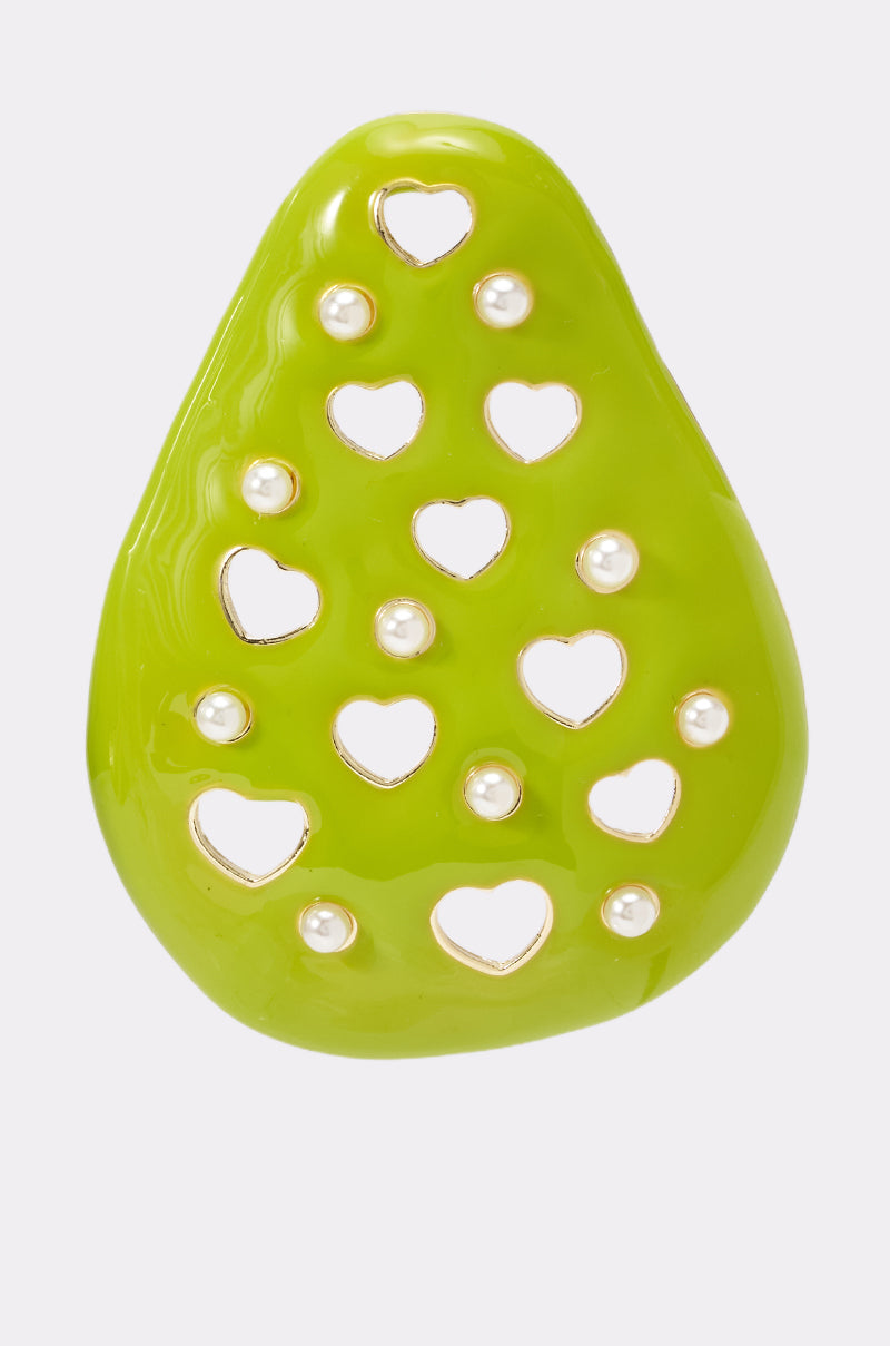 TAKE A BITE PEAR EARRING