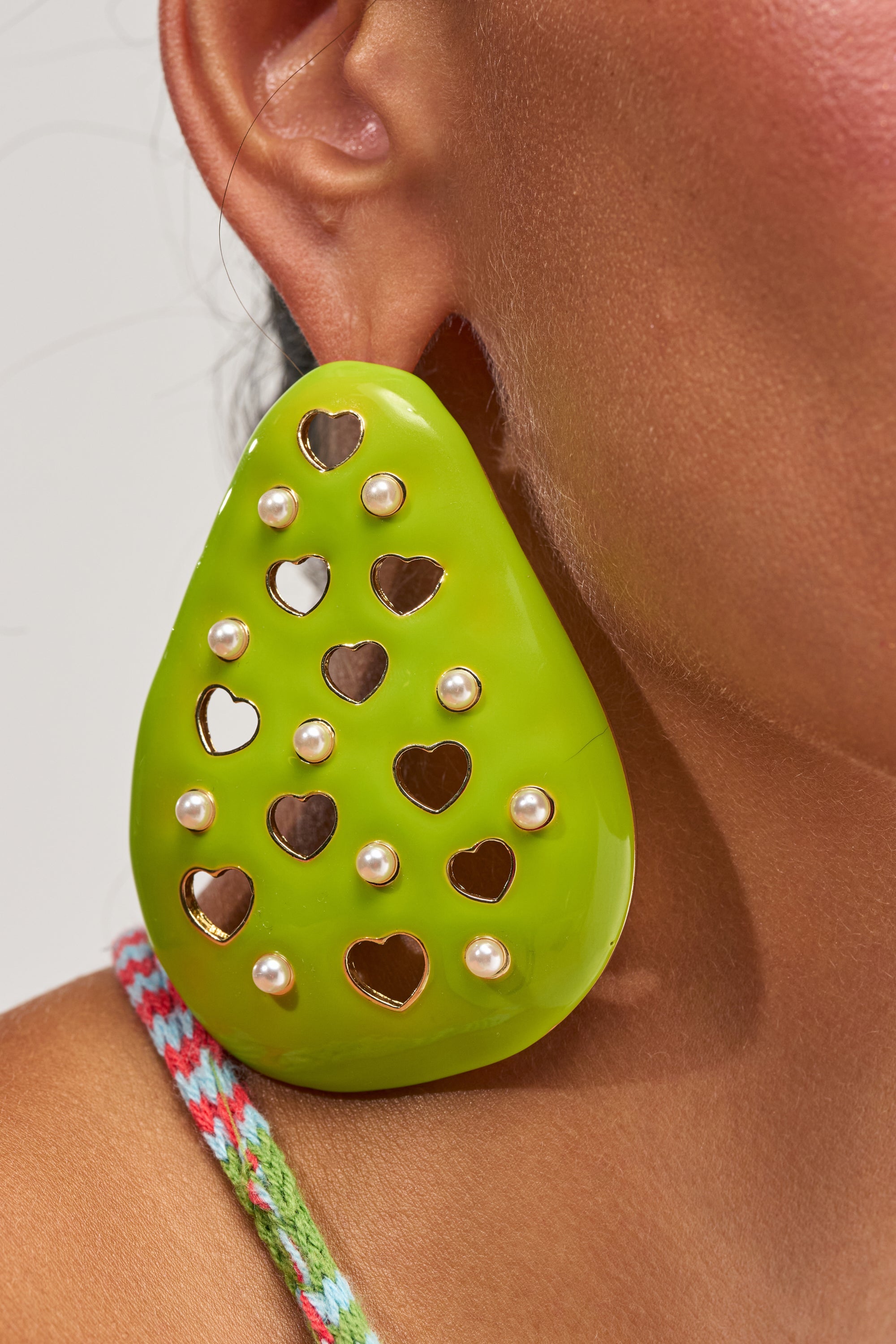 TAKE A BITE PEAR EARRING
