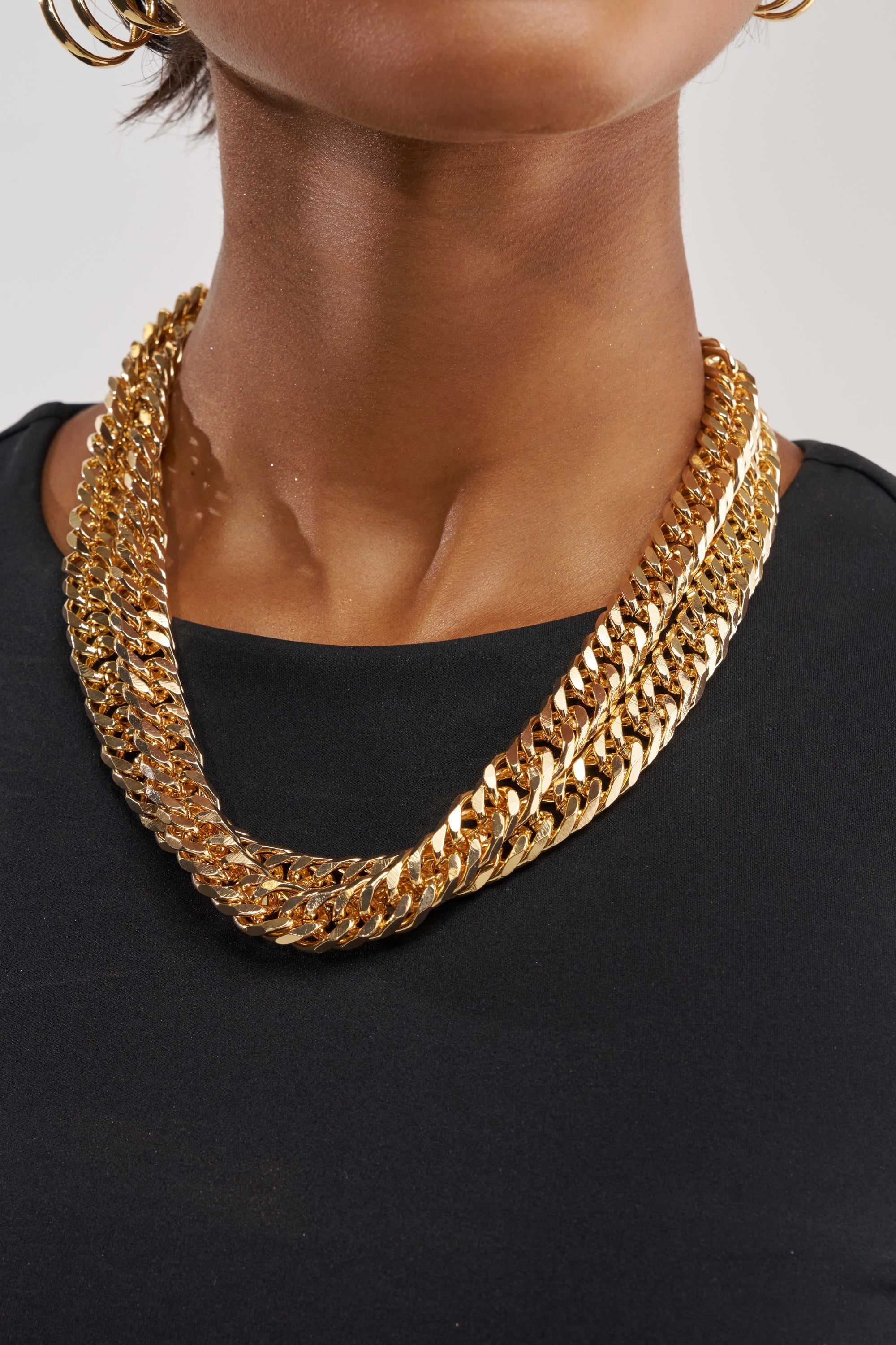 FINE ME IN MIAMI DOUBLE CHAIN NECKLACE
