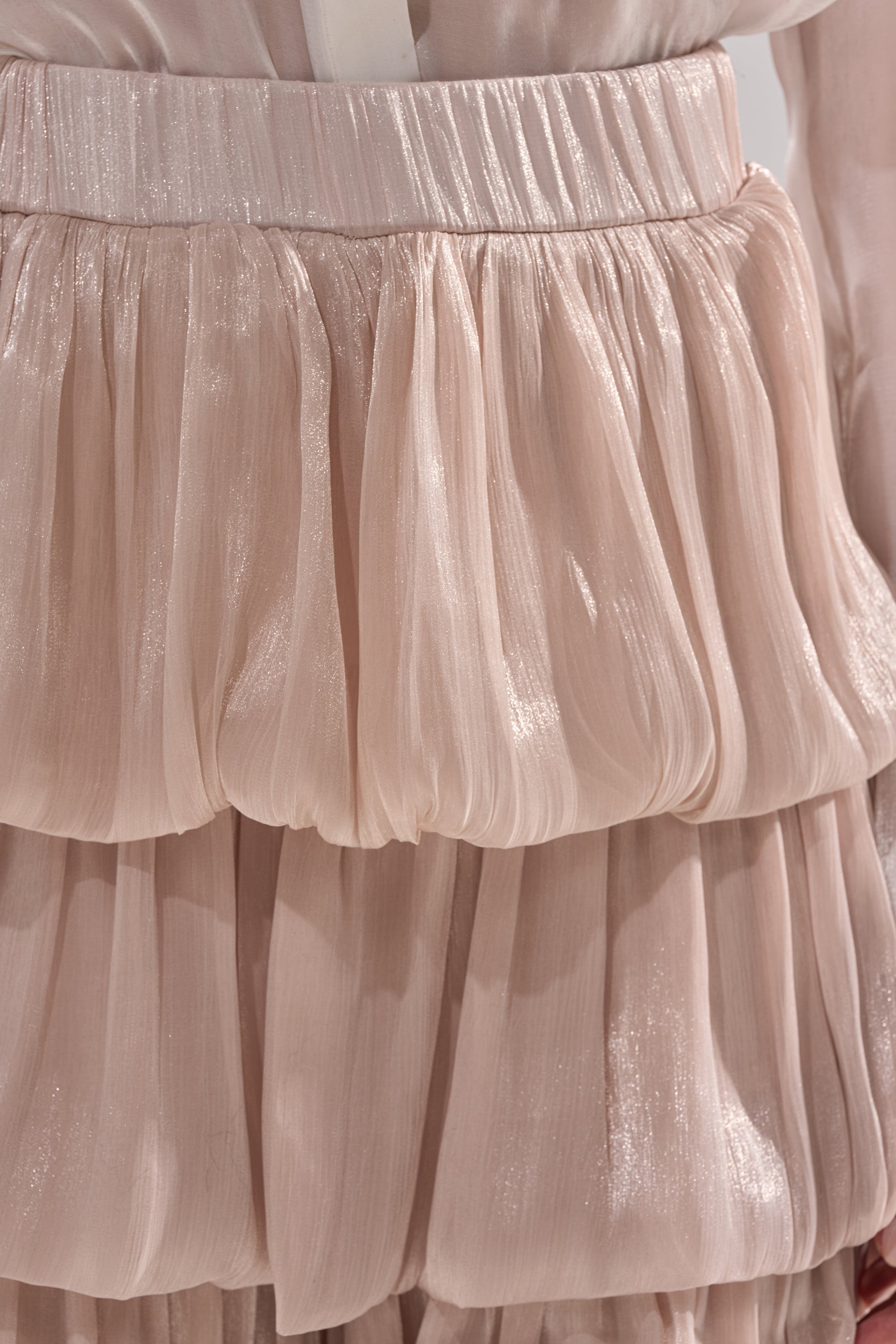 STAR OF THE NIGHT FLOUNCY PANT IN IVORY