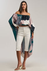 BE WITH ME BLOUSE IN GREEN MULTI