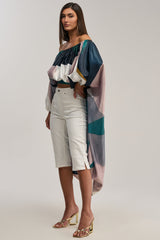 BE WITH ME BLOUSE IN GREEN MULTI