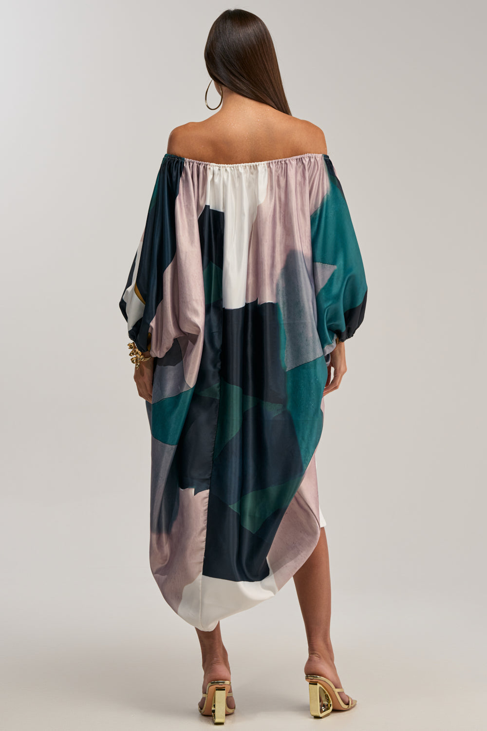 BE WITH ME BLOUSE IN GREEN MULTI