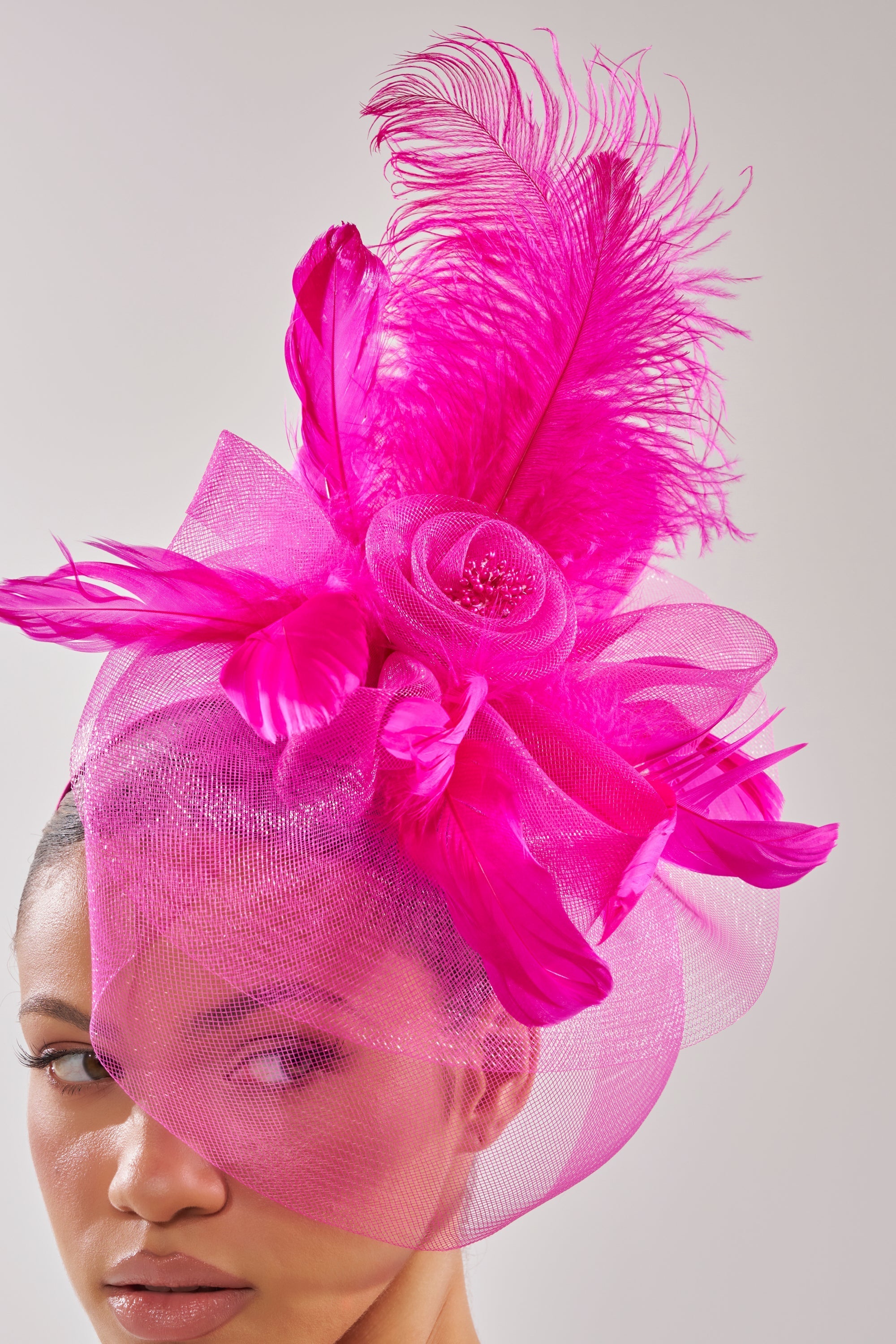 DERBY DAY PINK FASCINATOR