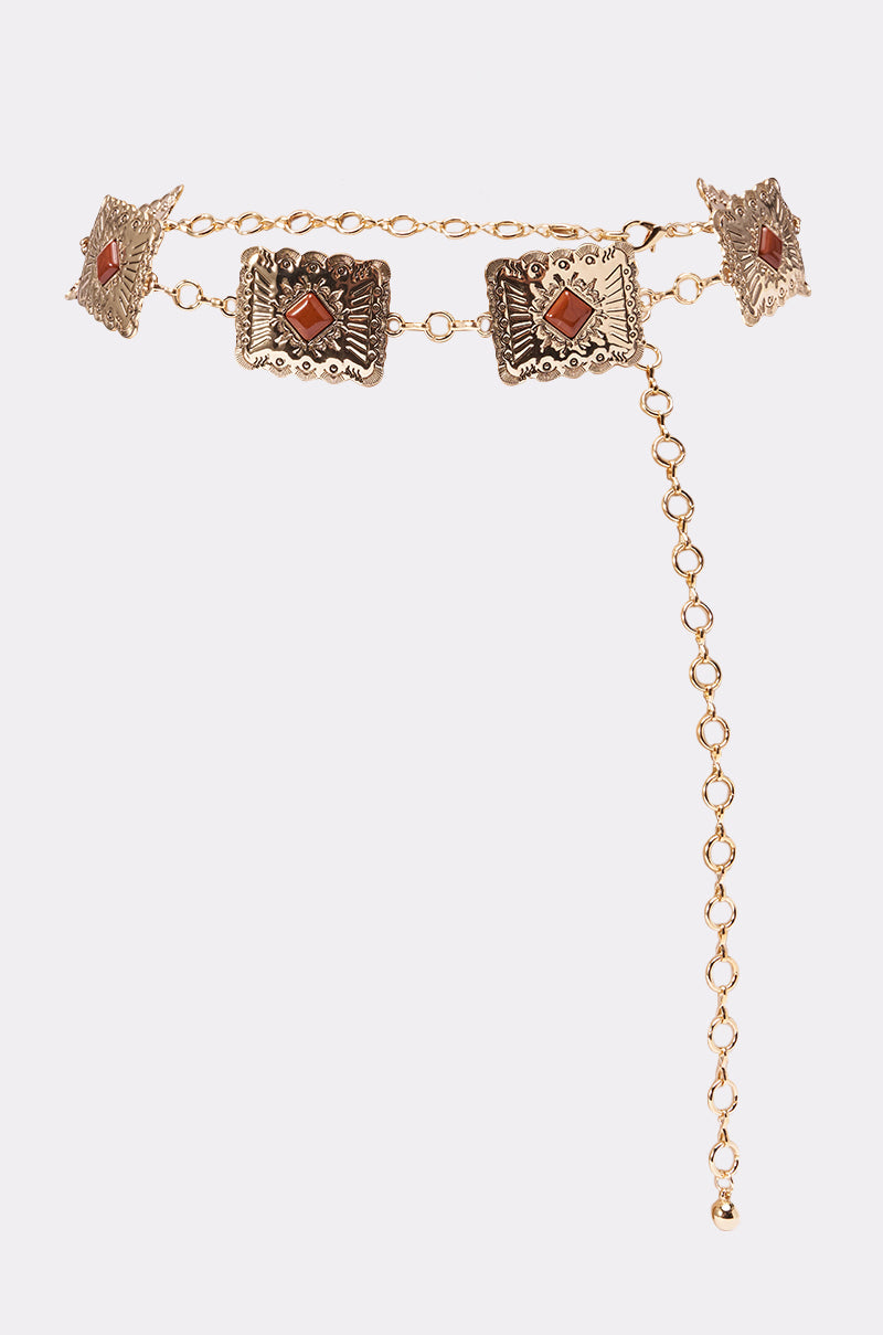 LOCKED IN LOVE CHAIN BELT