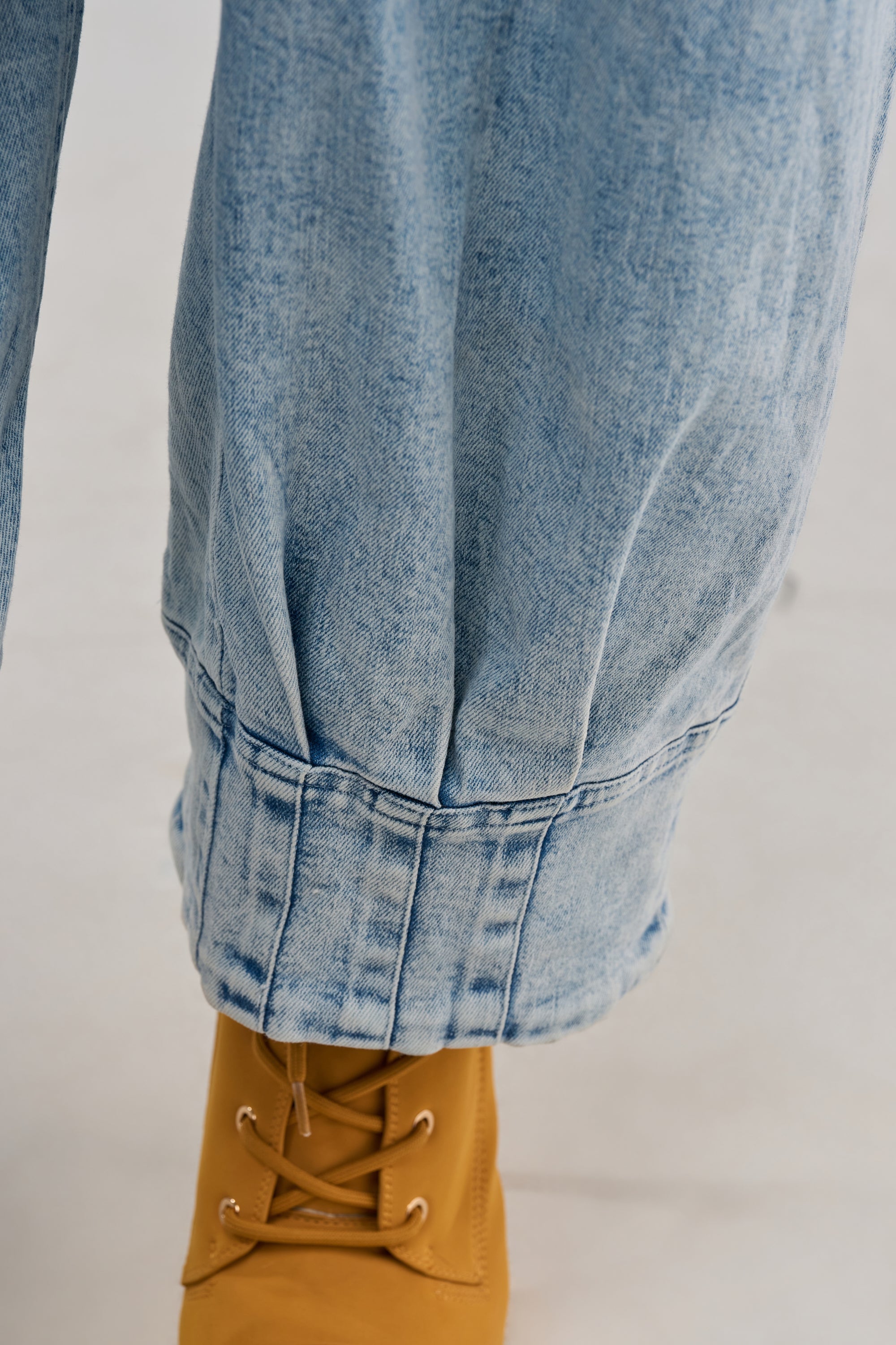 MUST HAVE SHORT SLEEVE DENIM JUMPSUIT