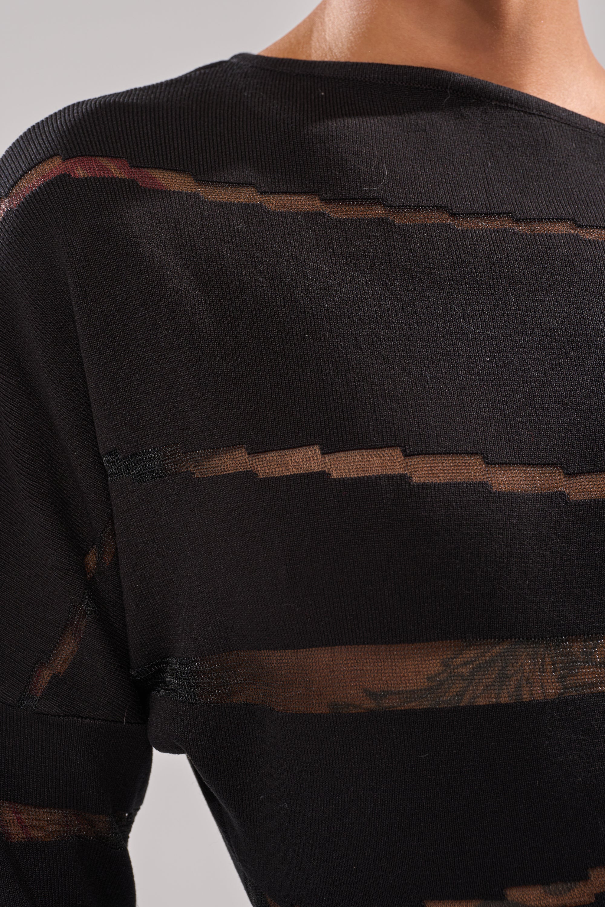 AFTER DARK STRIPED MINI DRESS