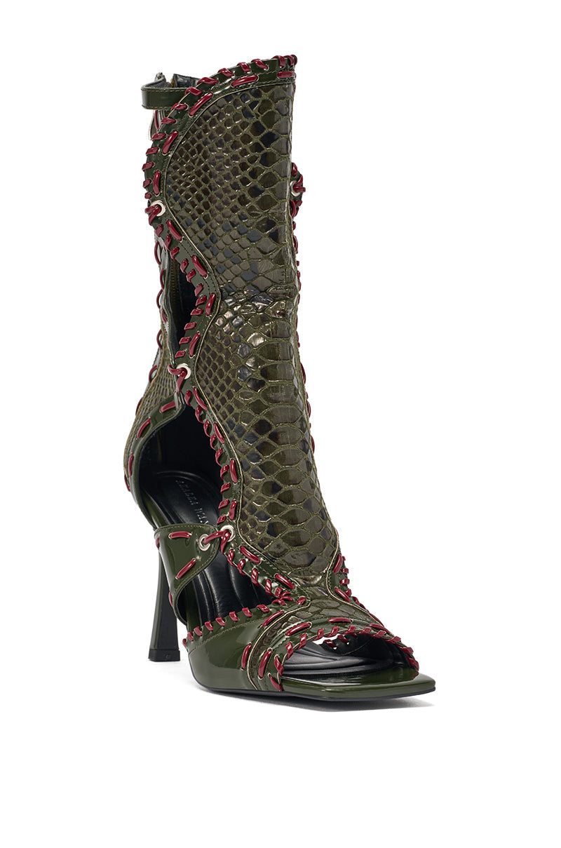 AZALEA WANG INDRANI OLIVE GLADIATOR SANDAL