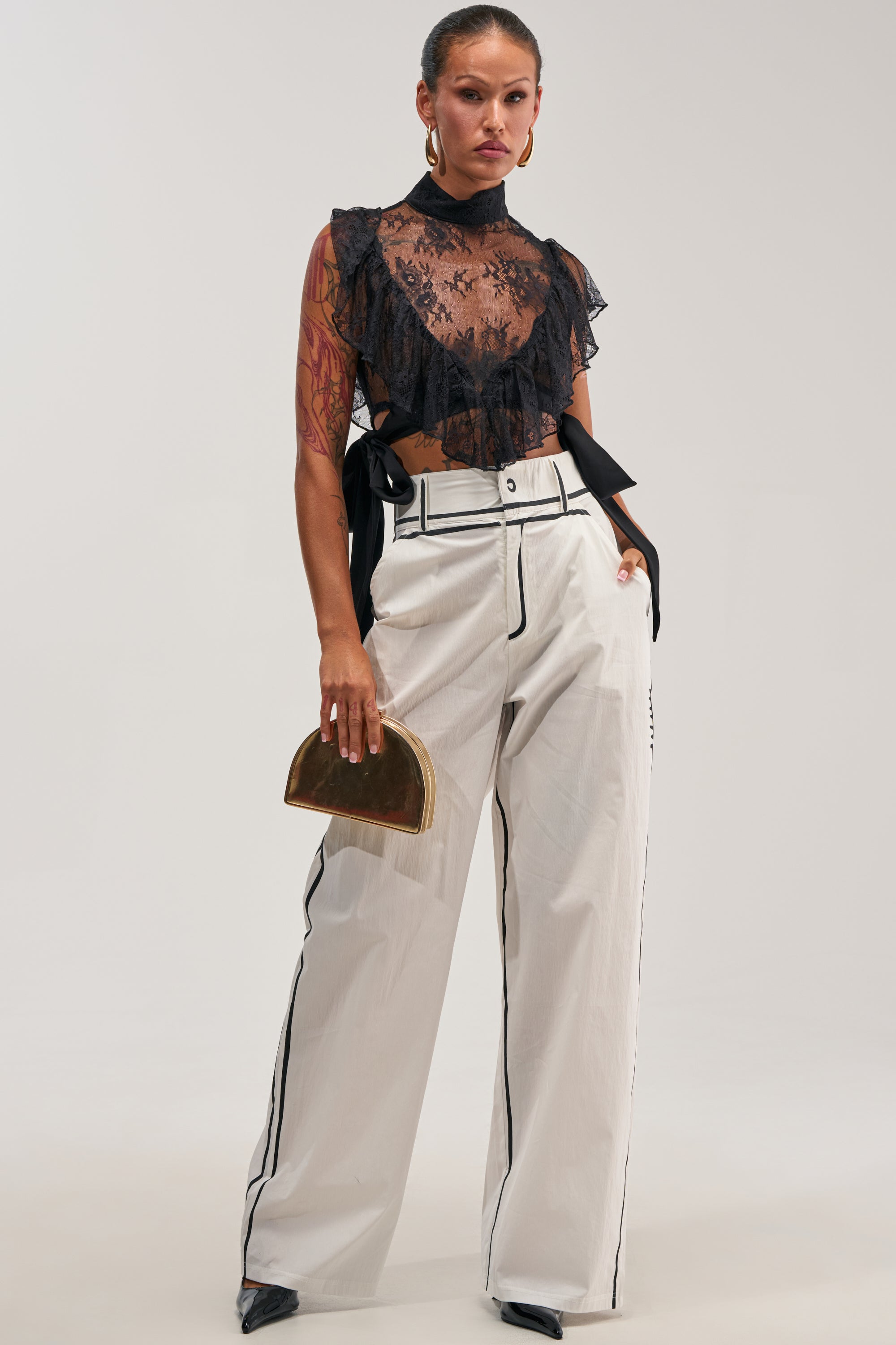BLANK SPACE HIGH WAIST PALAZZO PANT