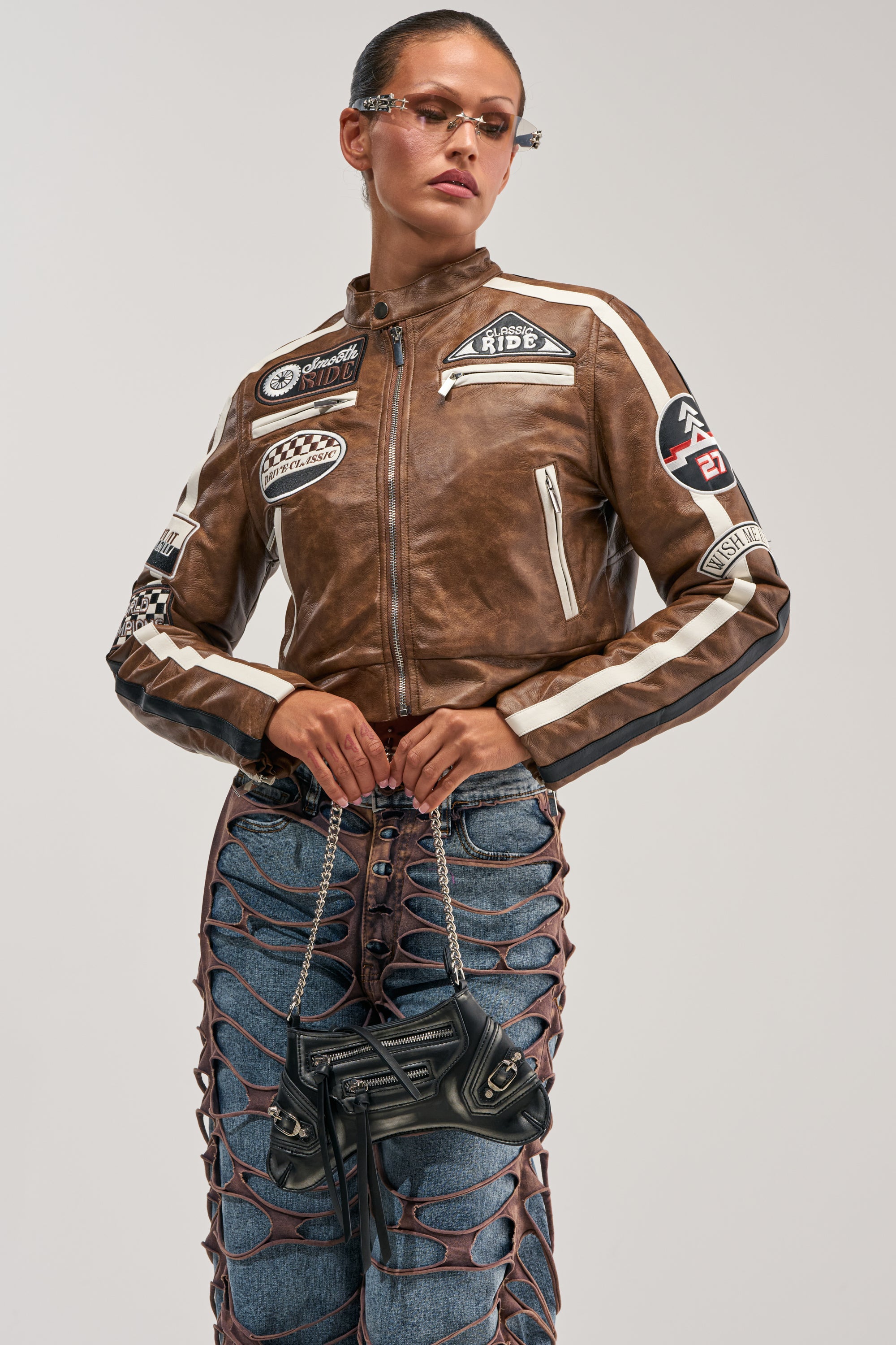 WISH ME LUCK EMBROIDERED MOTO