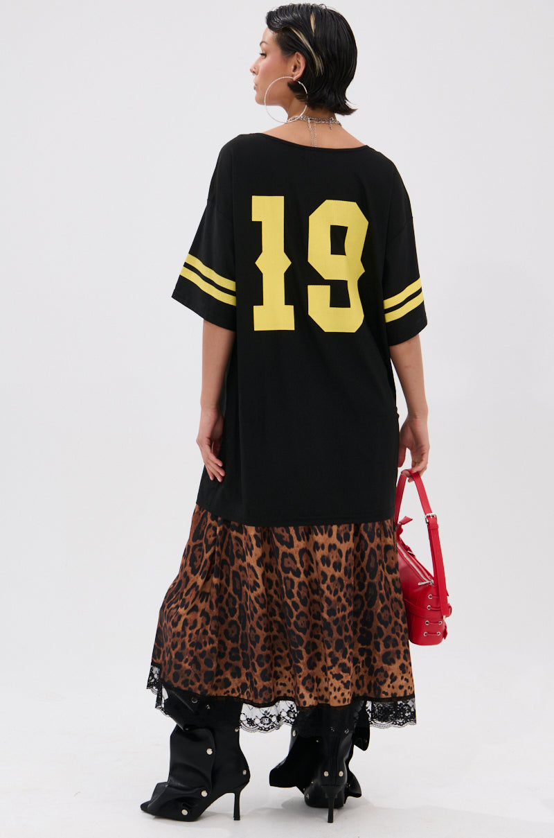 CITY GIRL LAYERED JERSEY MAXI DRESS