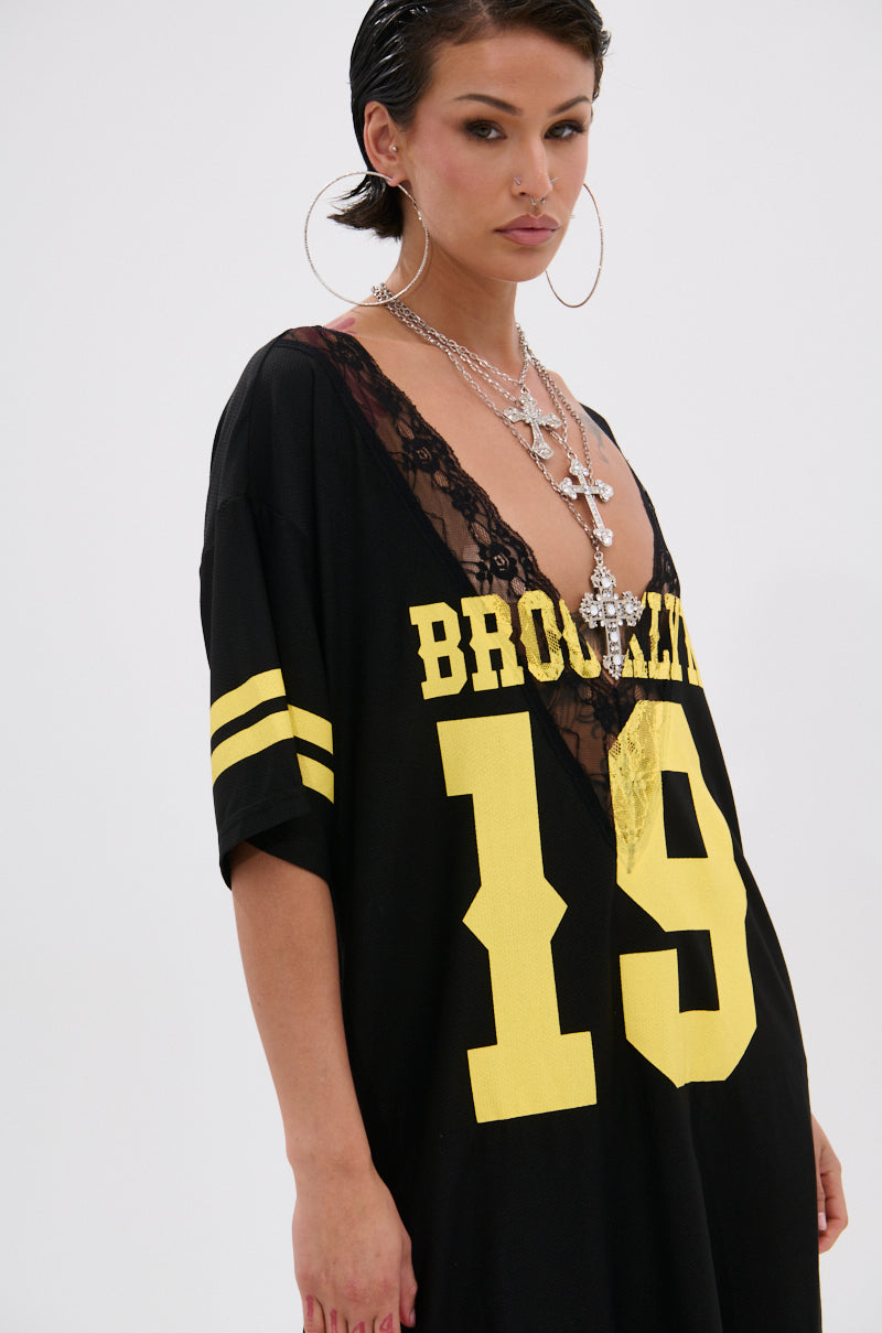 CITY GIRL LAYERED JERSEY MAXI DRESS