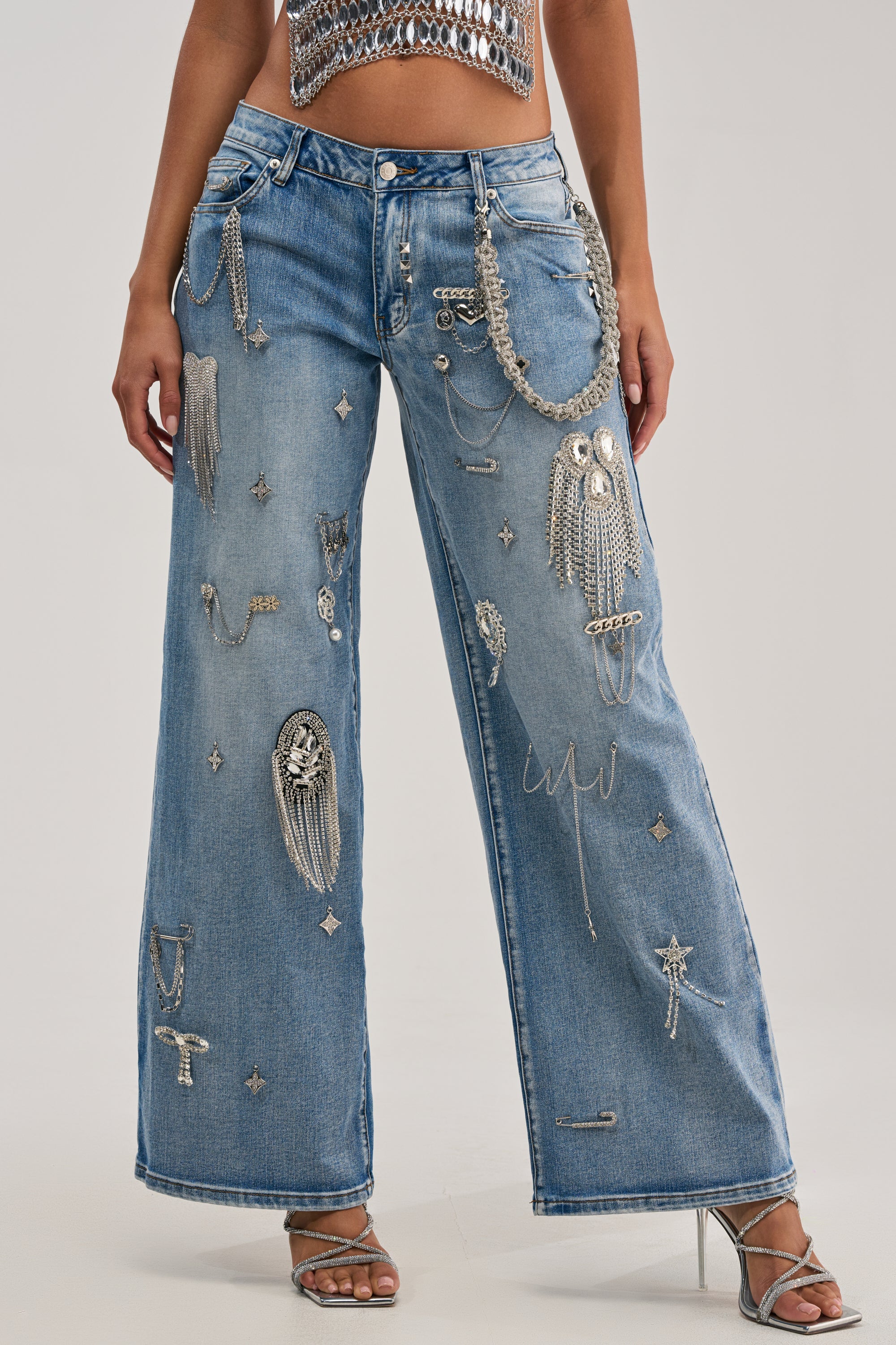THE BEST ONE YET RELAXED FIT BLING DENIM JEANS