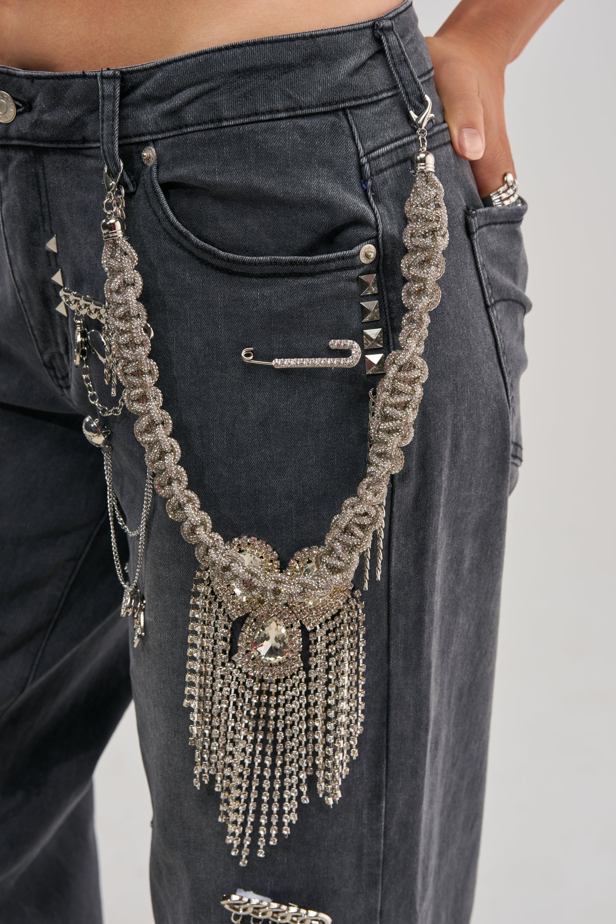 THE BEST ONE YET RELAXED FIT BLING DENIM JEANS