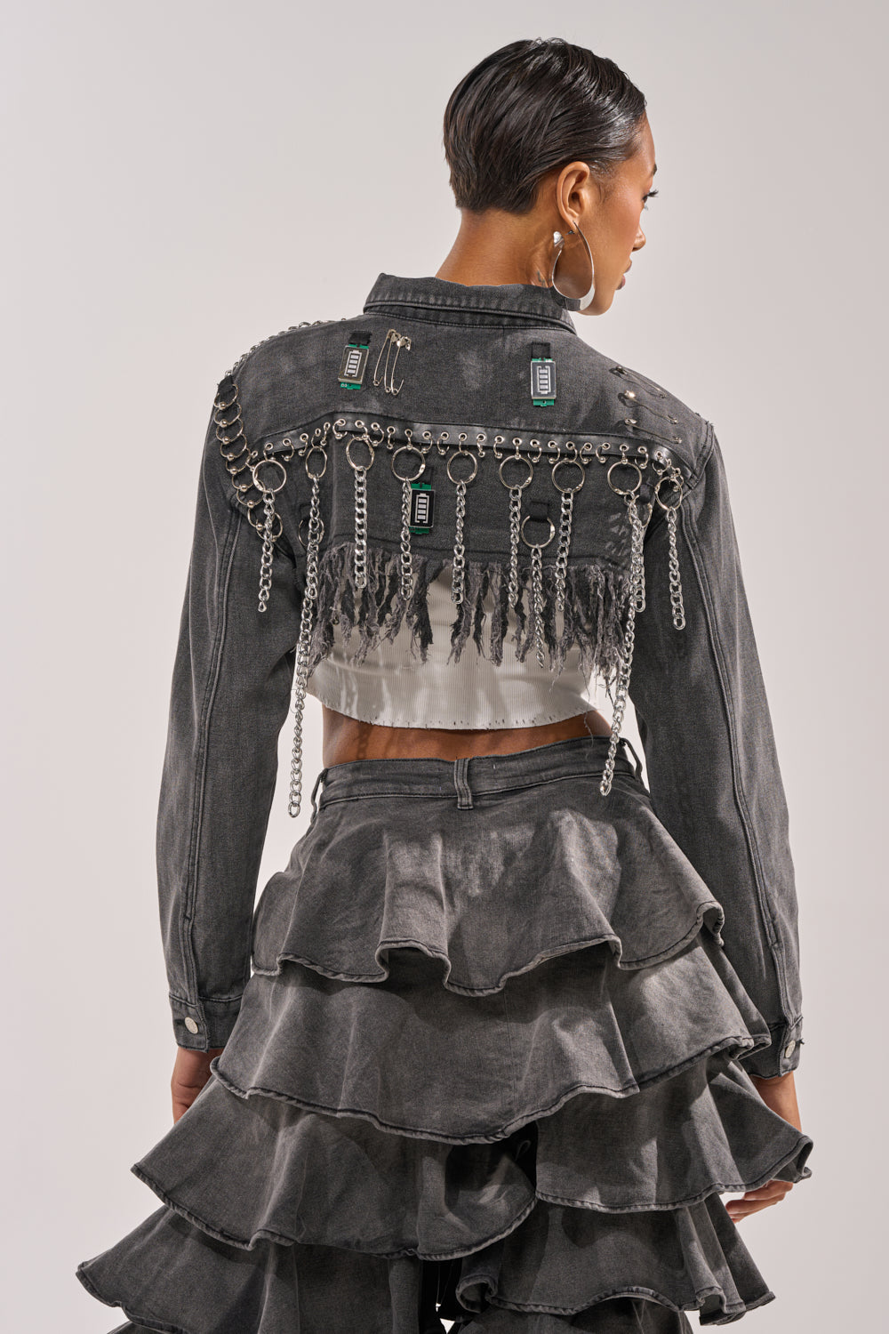 CAN'T COMPUTE ULTRA CROPPED DENIM JACKET