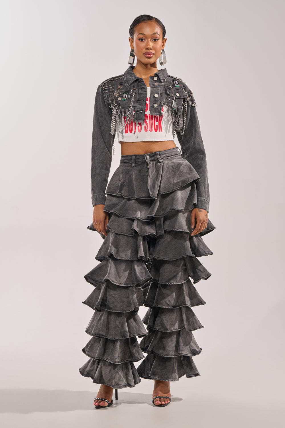 CAN'T COMPUTE ULTRA CROPPED DENIM JACKET