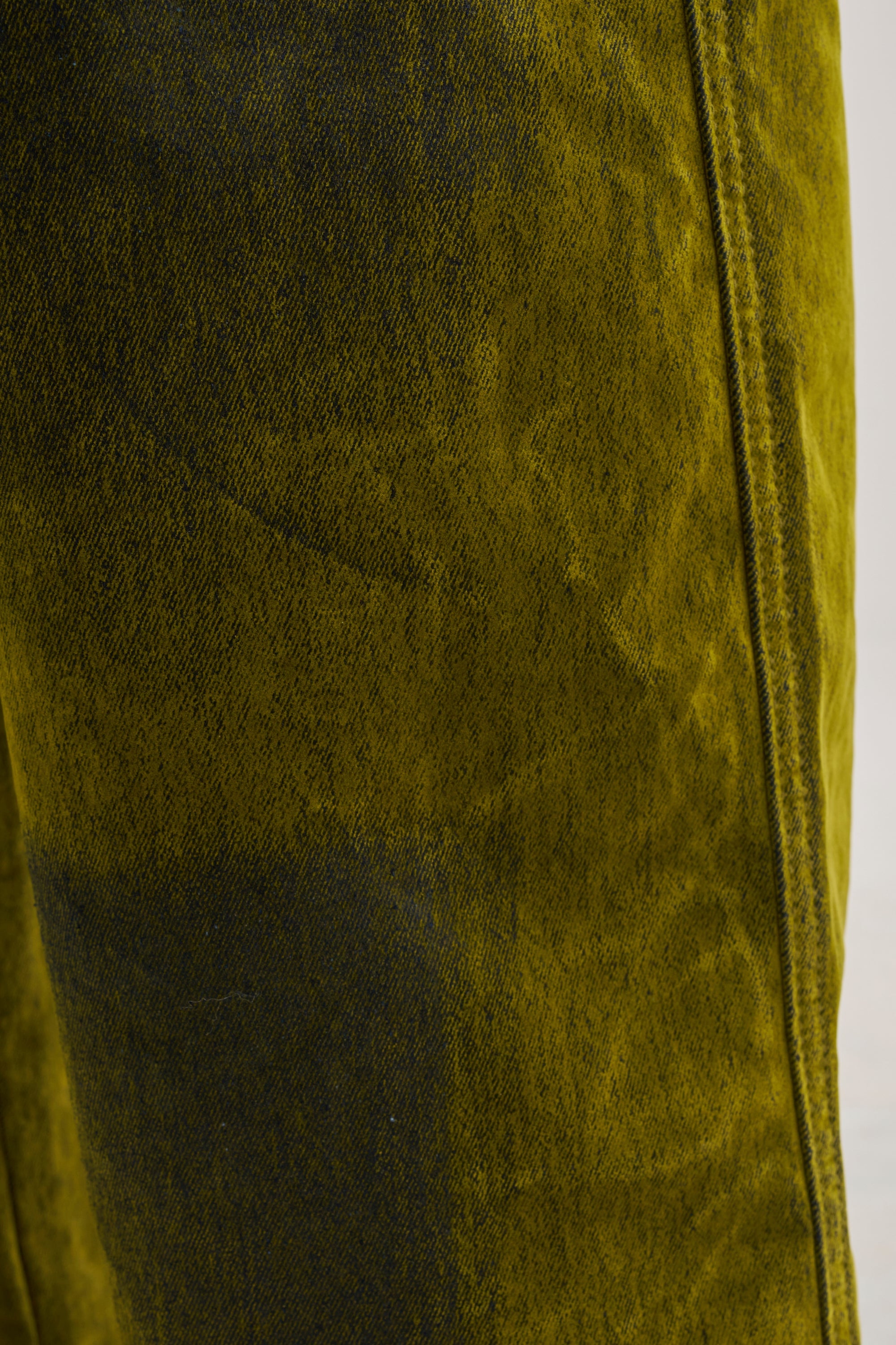 VALERIE VELVET EFFECT PANT IN GREEN