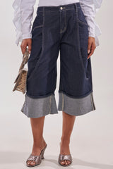 COME WITH ME DENIM BERMUDA SHORT