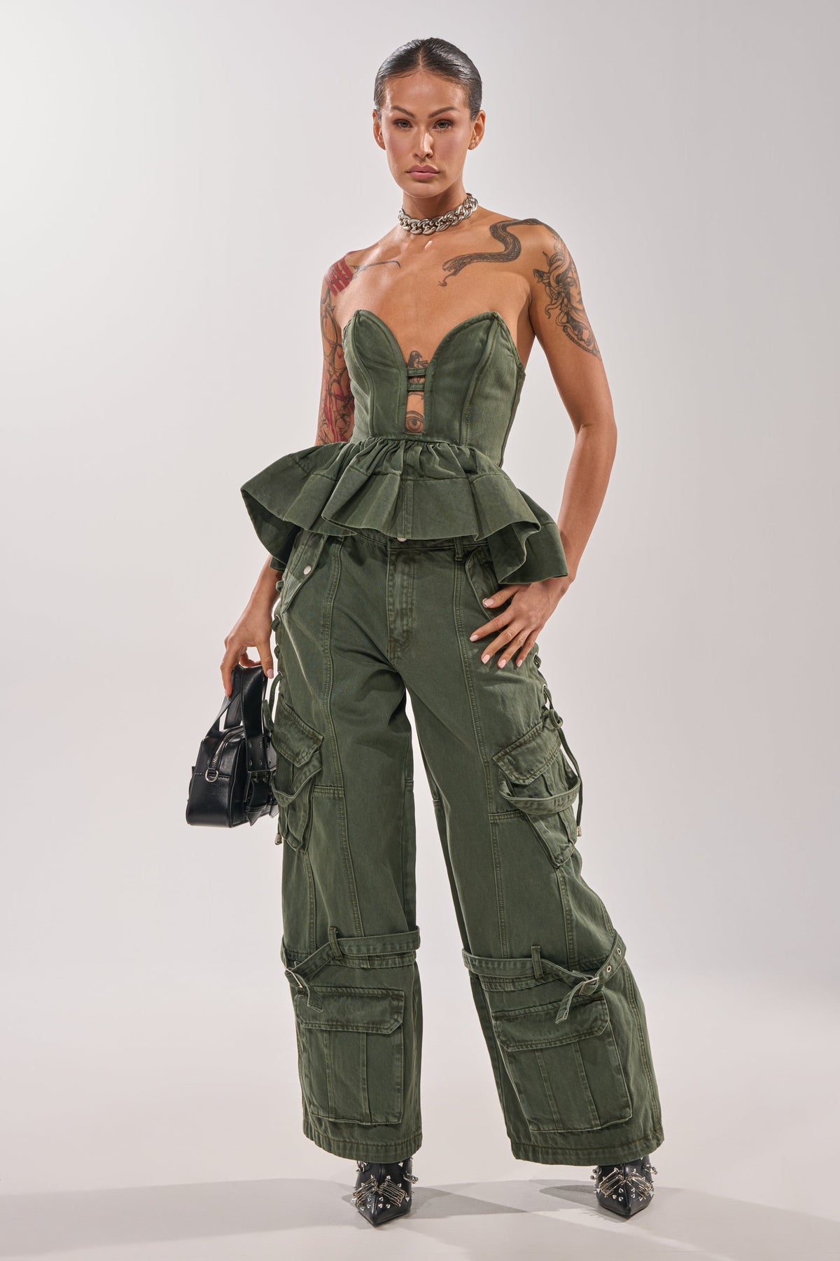 KARA CARGO DENIM