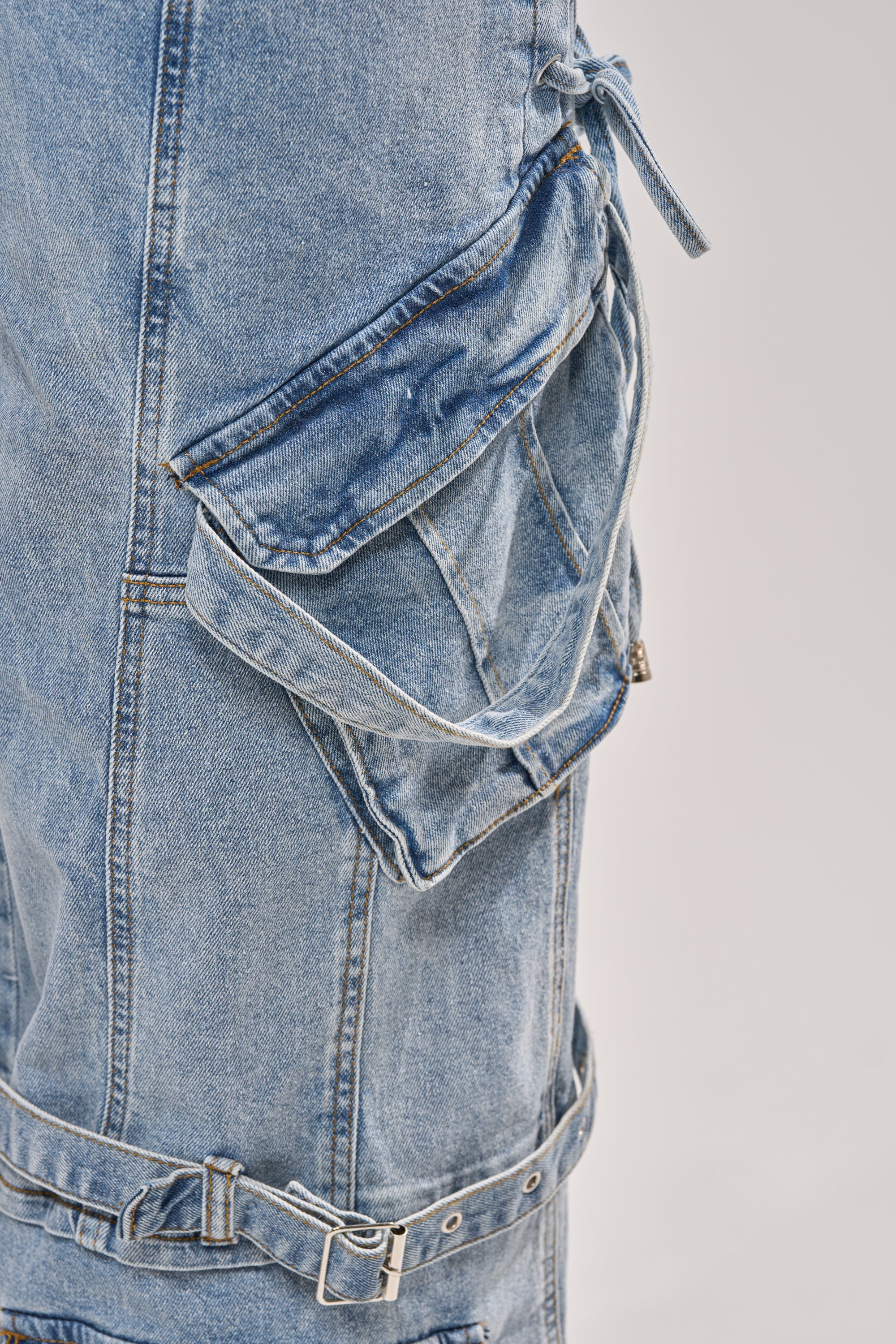 KARA DENIM CARGO PANT