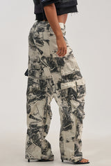 ASH OMBRE CARGO DENIM