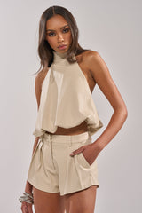 UBAE LEATHER TOP