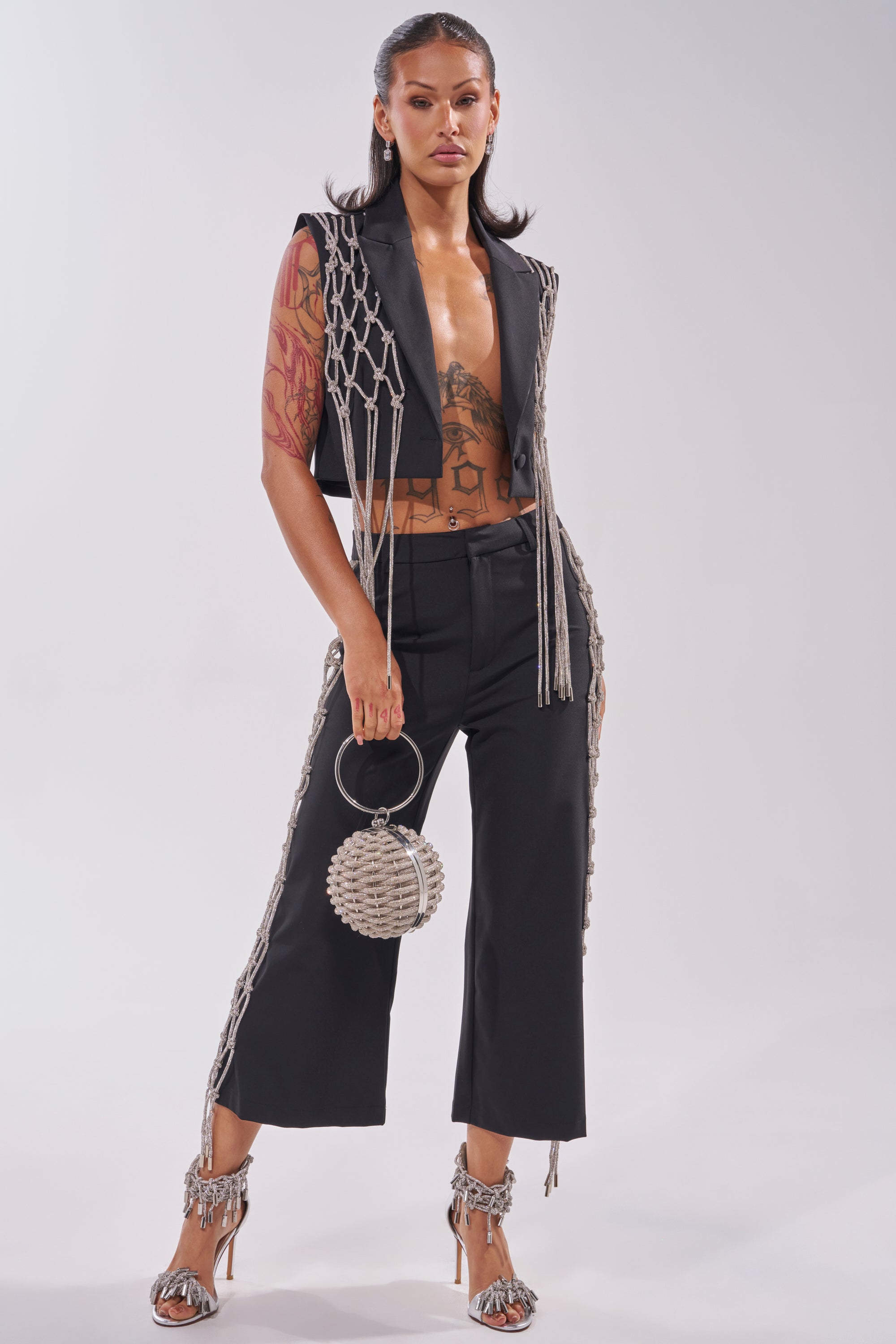 NINA RHINESTONE CULOTTES