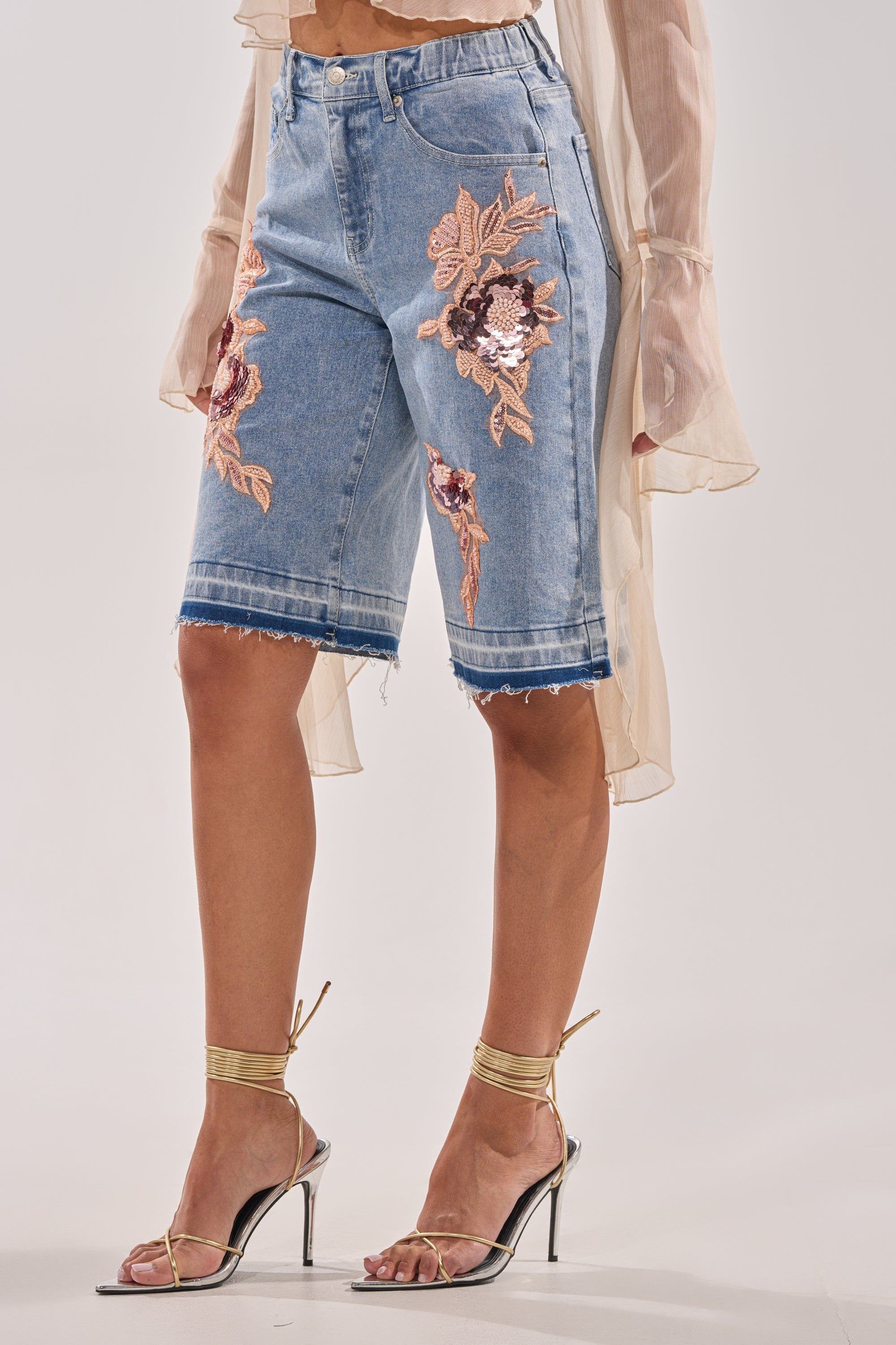 TRY ME DENIM BERMUDA SHORT