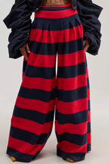 SILVER COAST RED STRIPE TROUSER