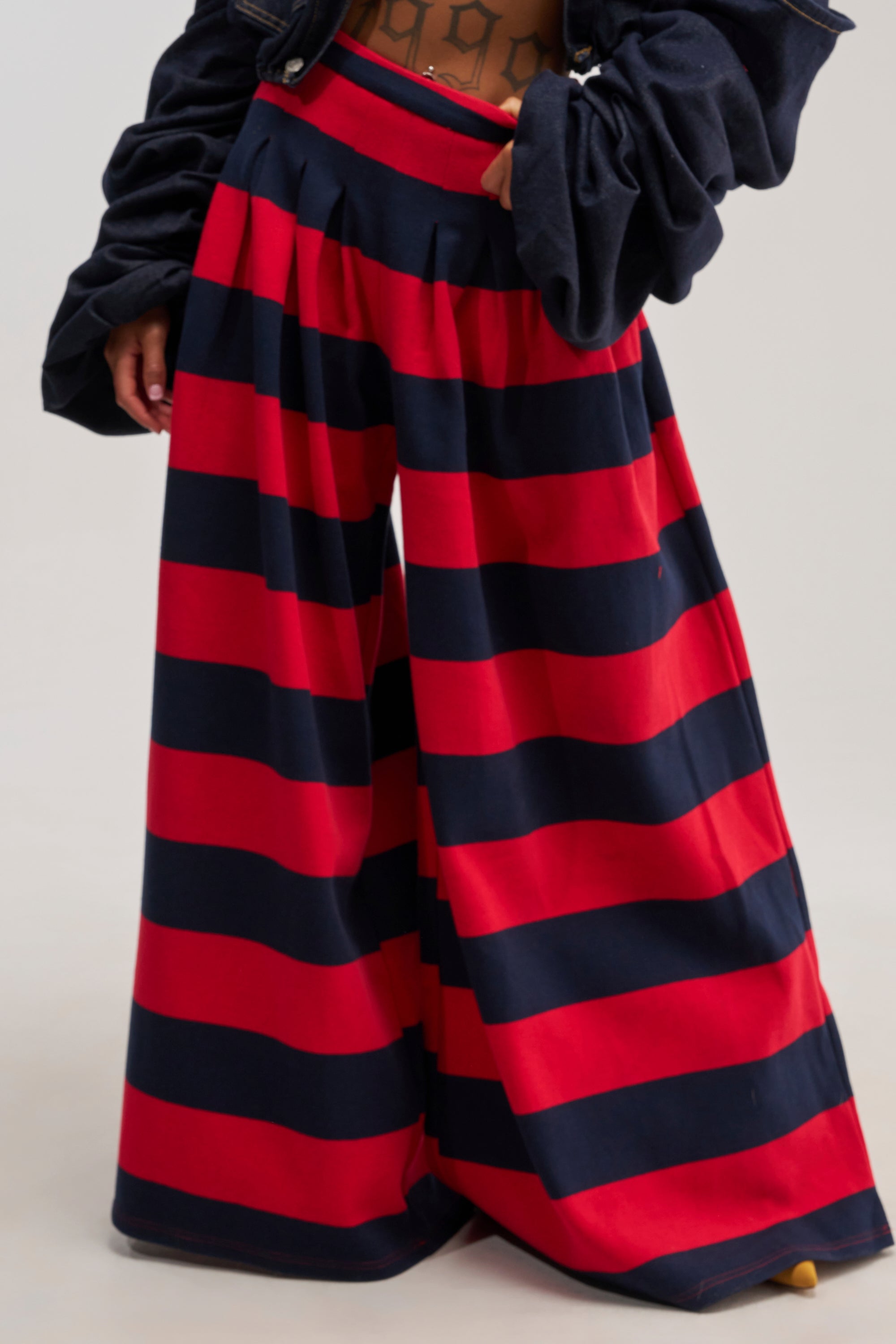 SILVER COAST RED STRIPE TROUSER