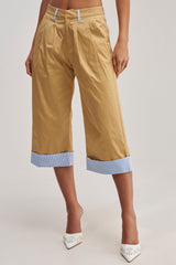 TOP TIER POPLIN TRIM PANT
