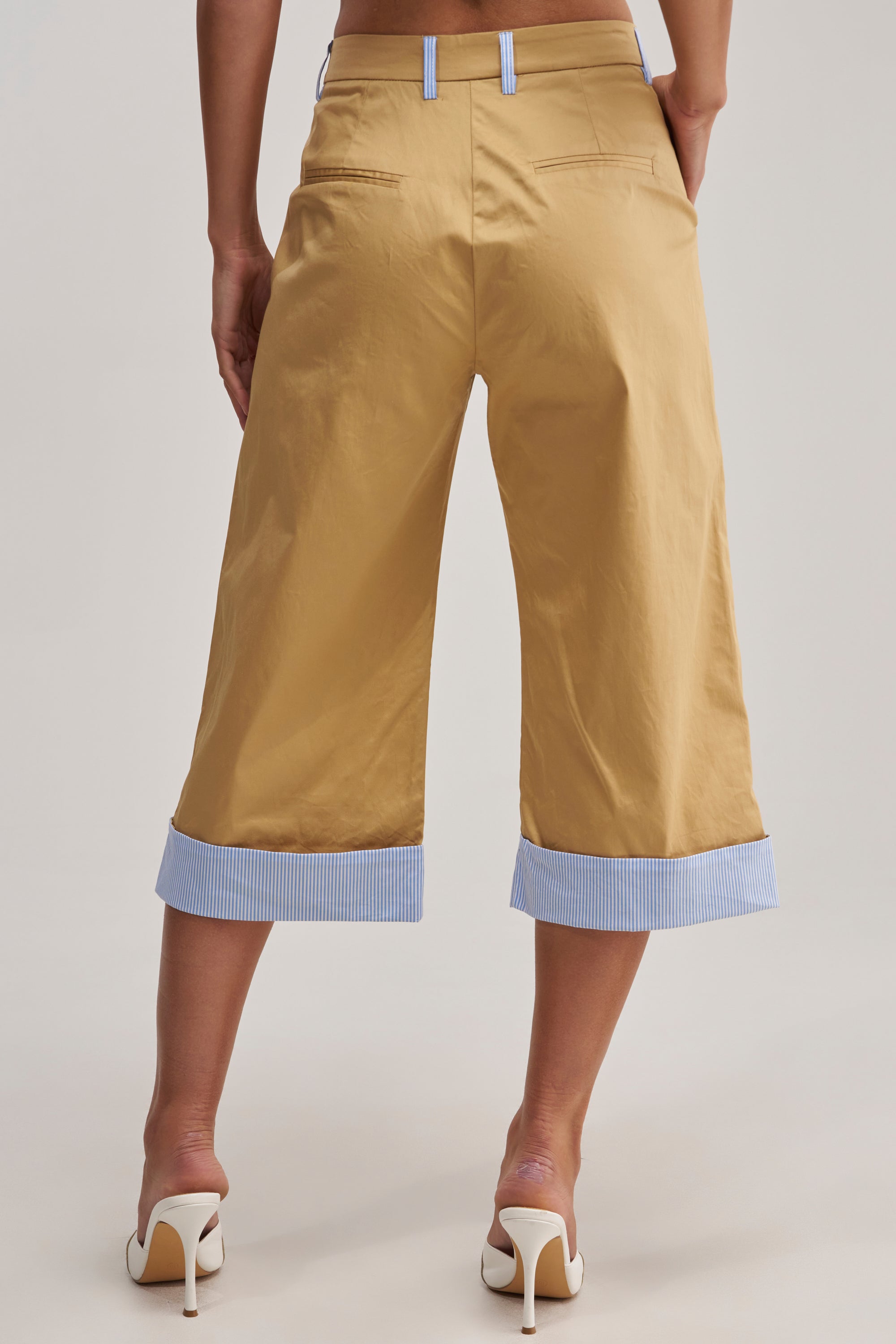 TOP TIER POPLIN TRIM PANT