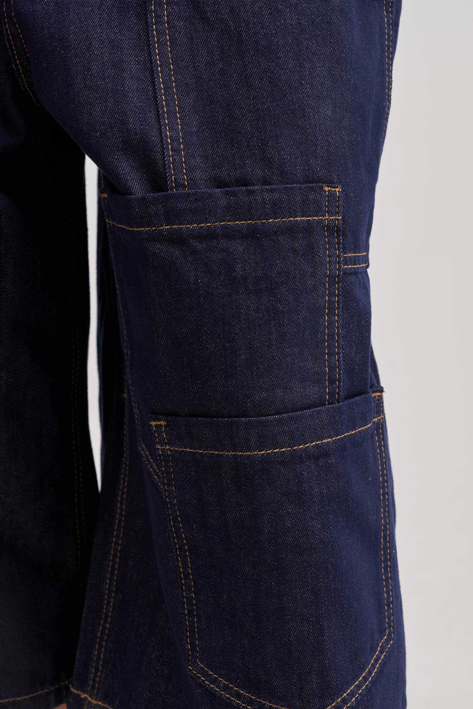 POCKETS ALL OVER DENIM CULOTTE