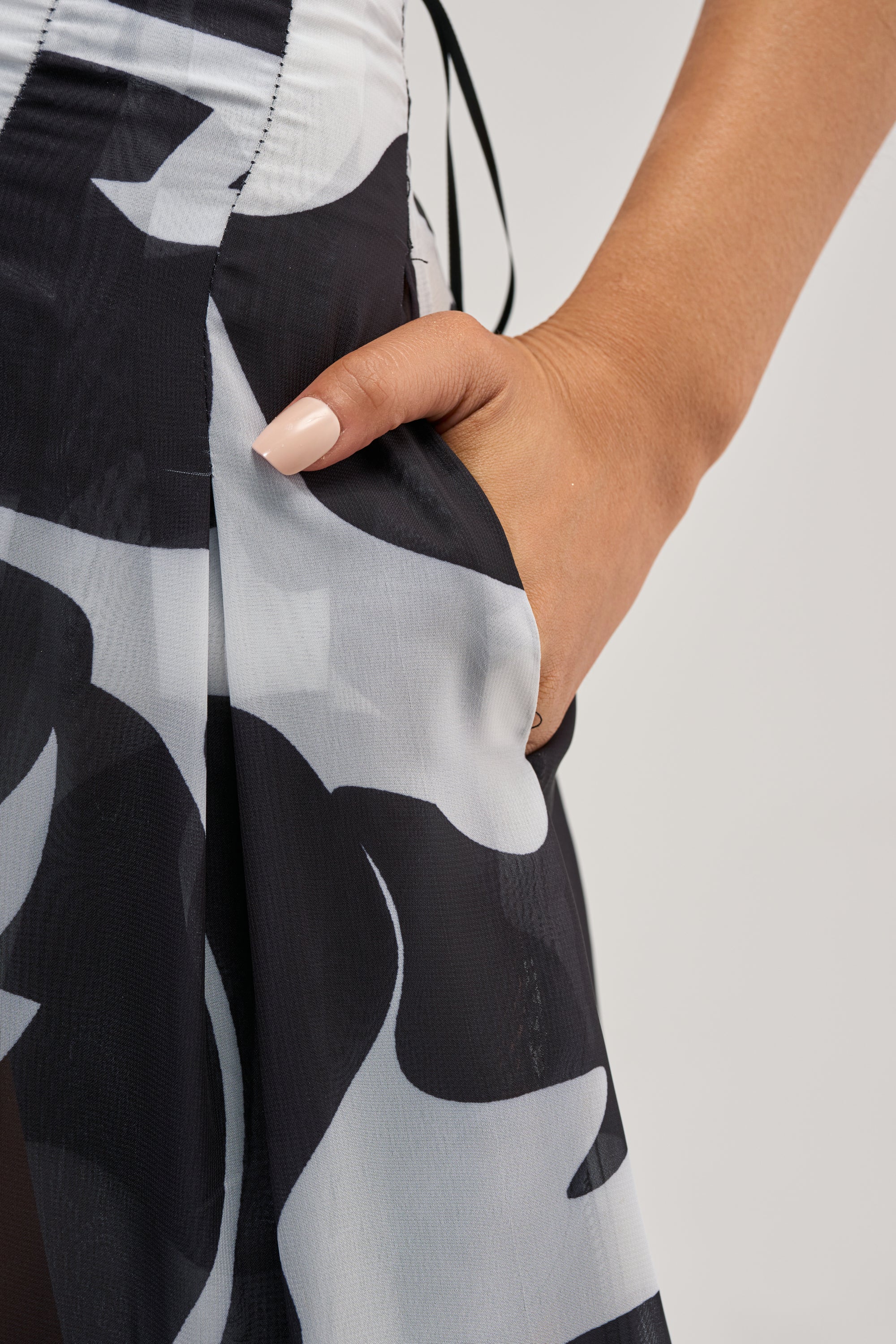 BAECATION CHIFFON WIDE LEG PANT