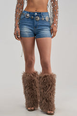BUTTERFLY DENIM SHORT