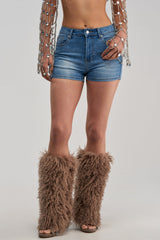 BUTTERFLY DENIM SHORT