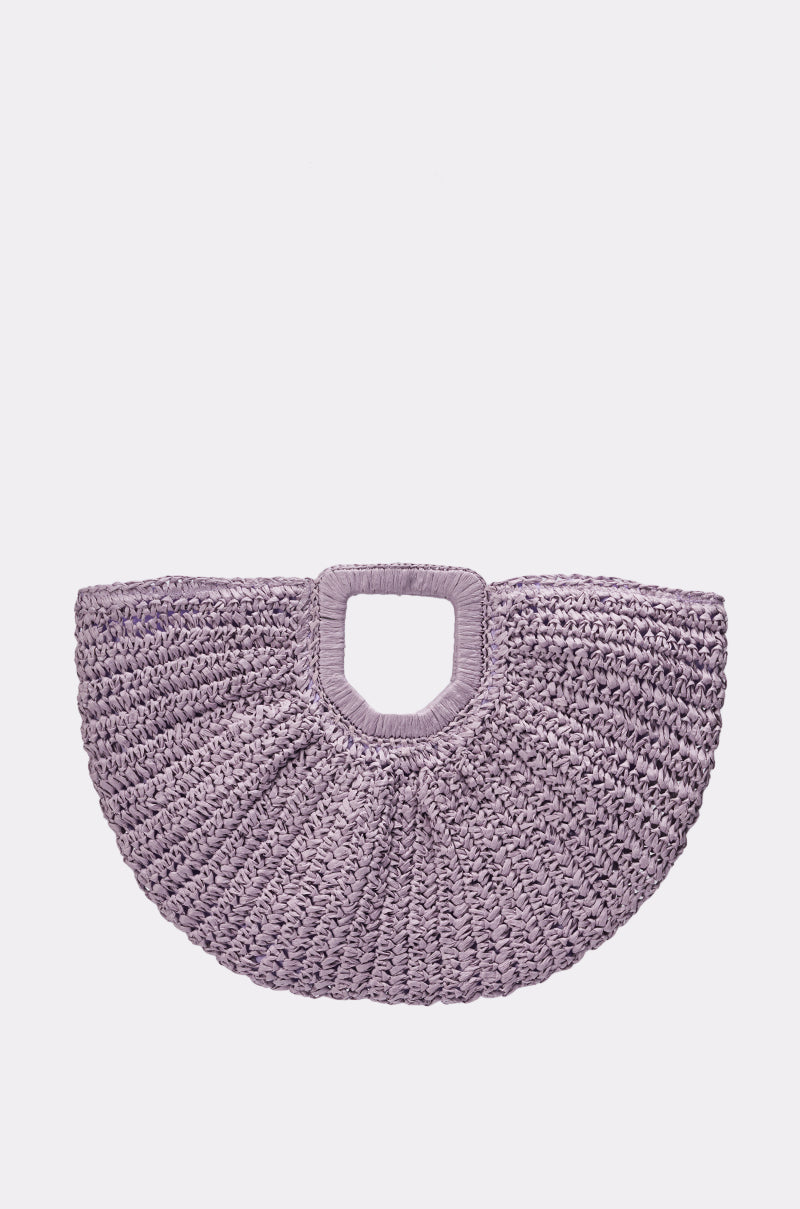 CATCHING FLIGHT RAFFIA CLUTCH