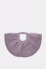 CATCHING FLIGHT RAFFIA CLUTCH