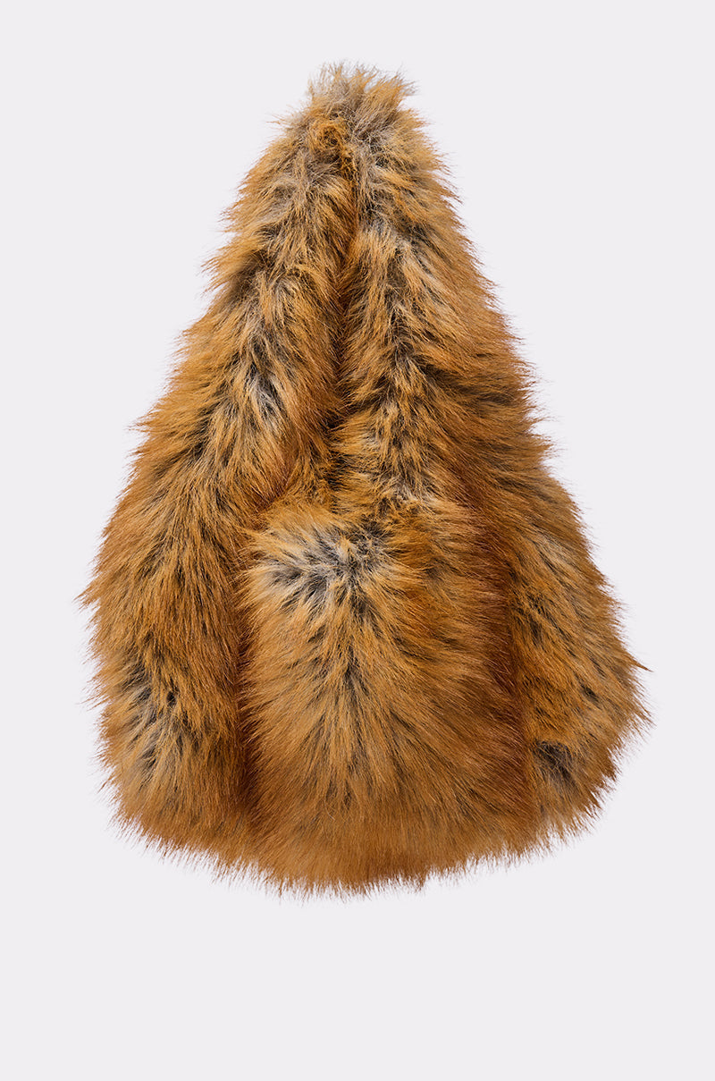 REALLY LIKE THAT FAUX FUR MINI TOTE