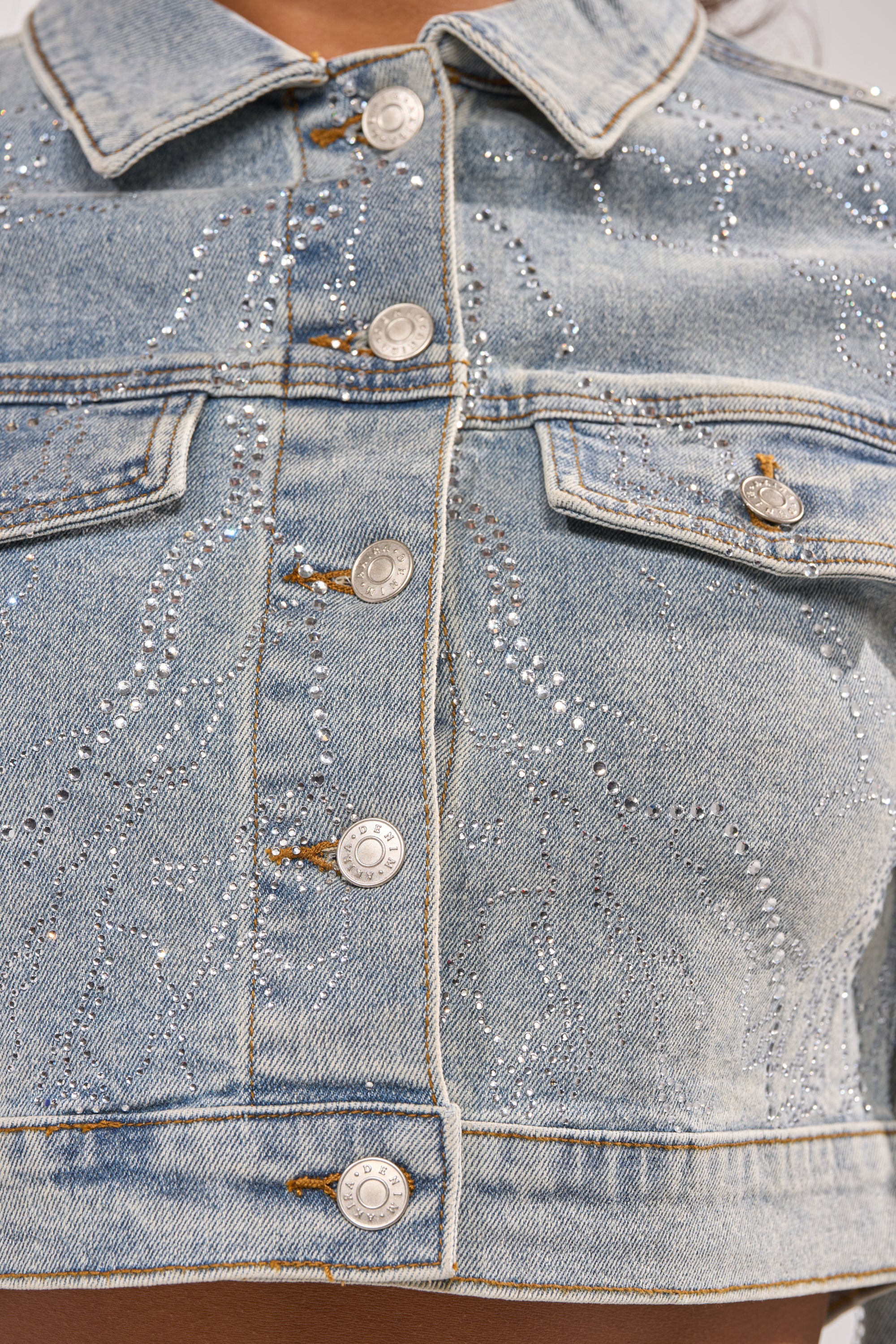 DAZED RHINESTONE DENIM JACKET