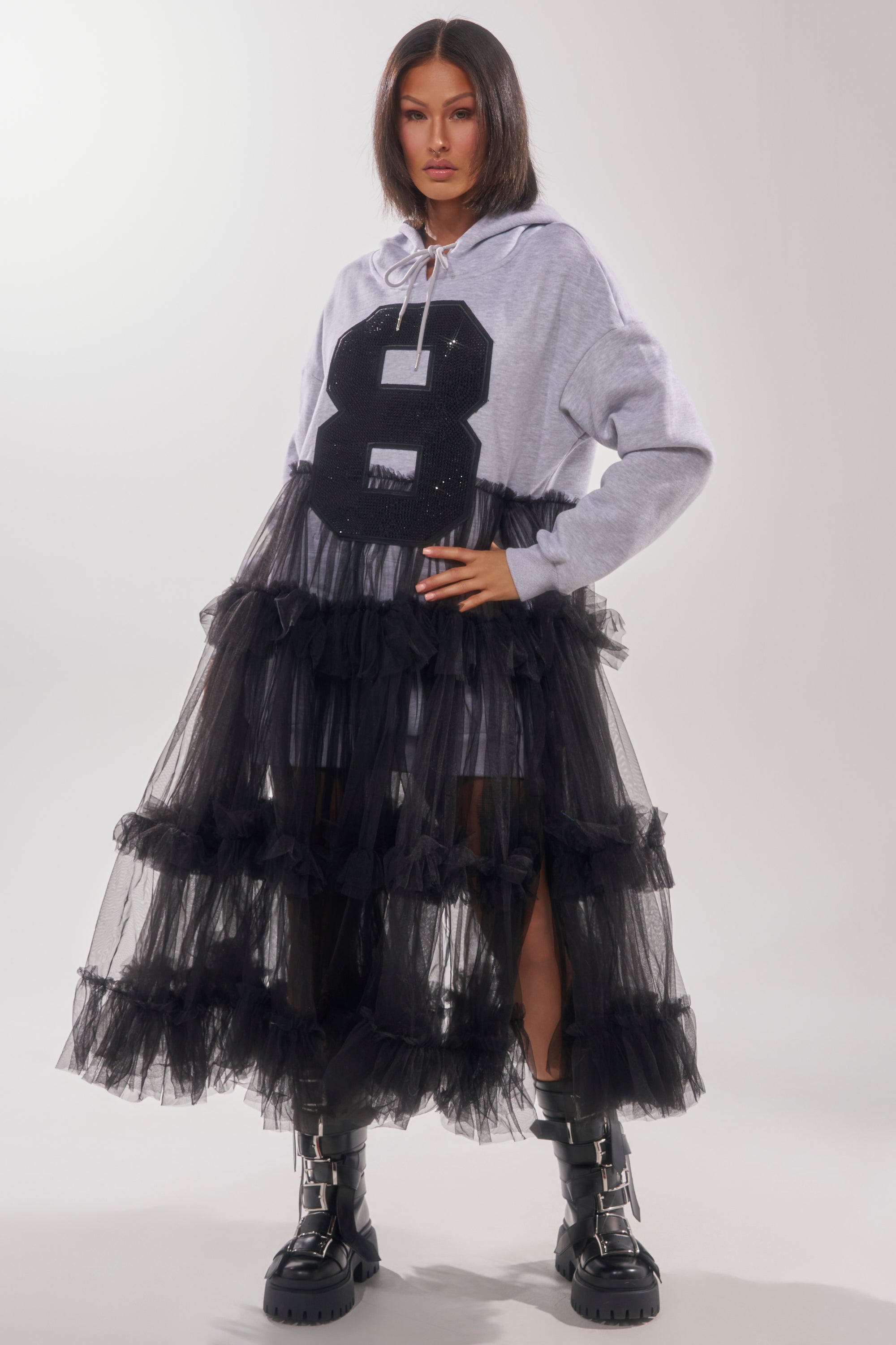 DO SOMETHING CRAZY SWEATSHIRT DRESS