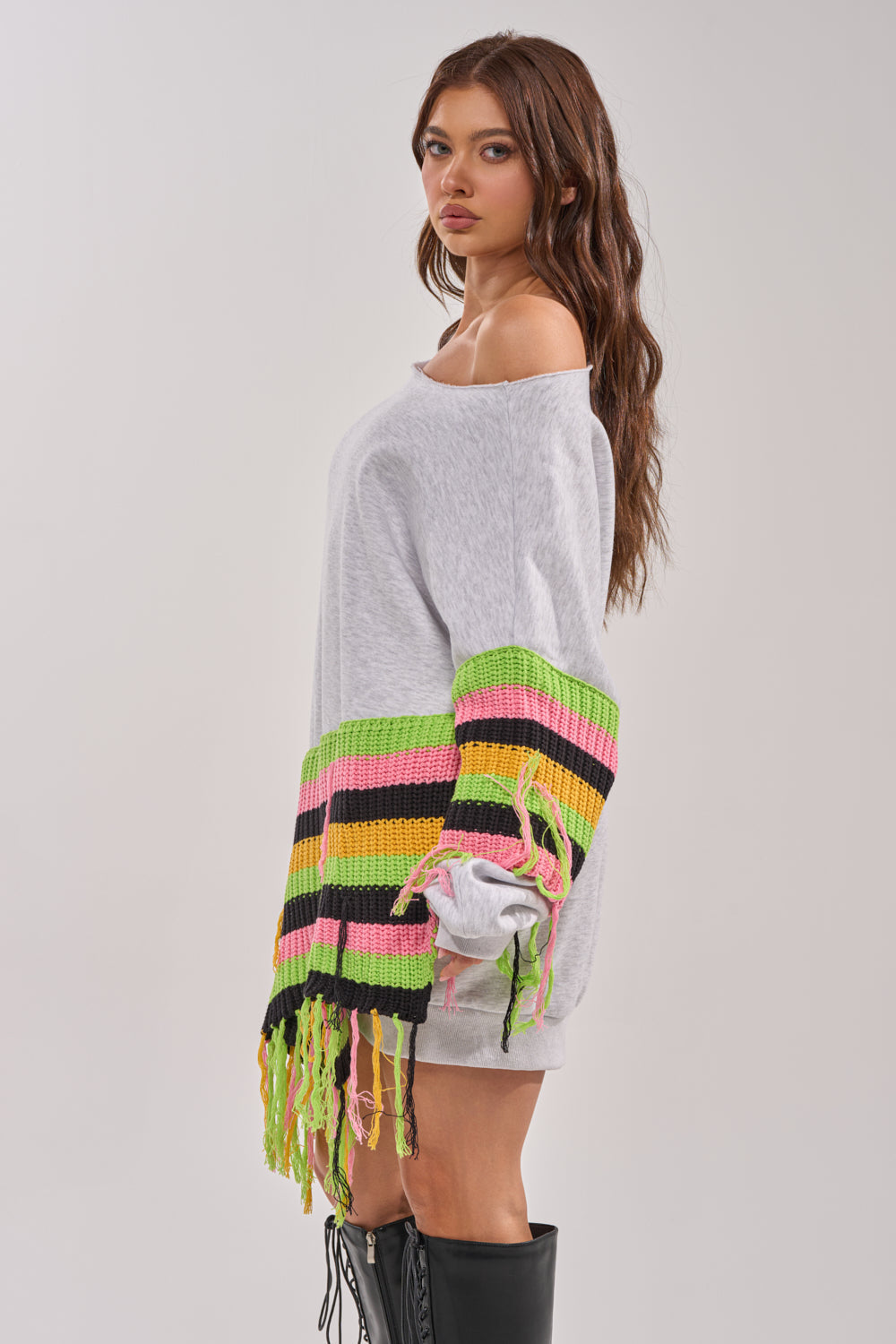 MOST LOVED SWEATSHIRT MINI DRESS