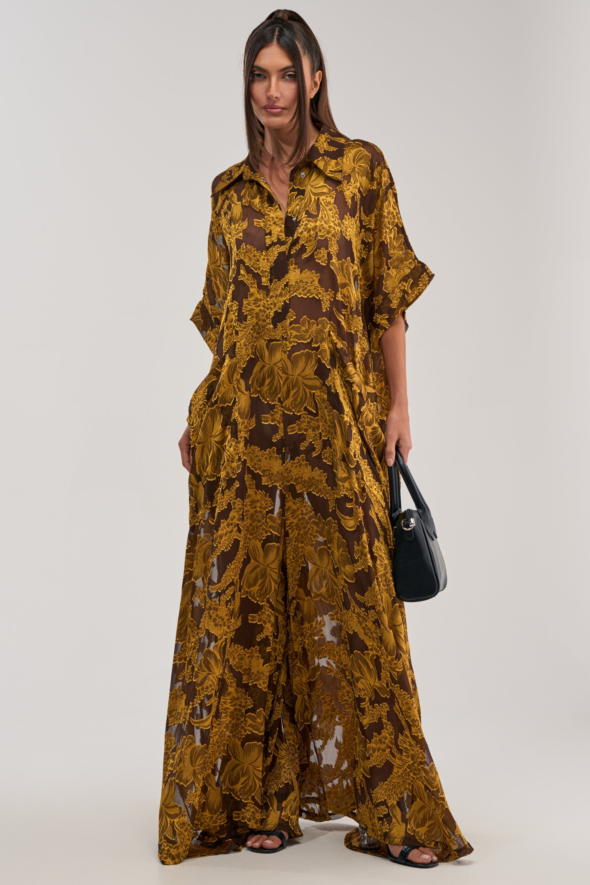 DEEP IN THE FEELS LACE JUMPSUIT IN YELLOW MULTI